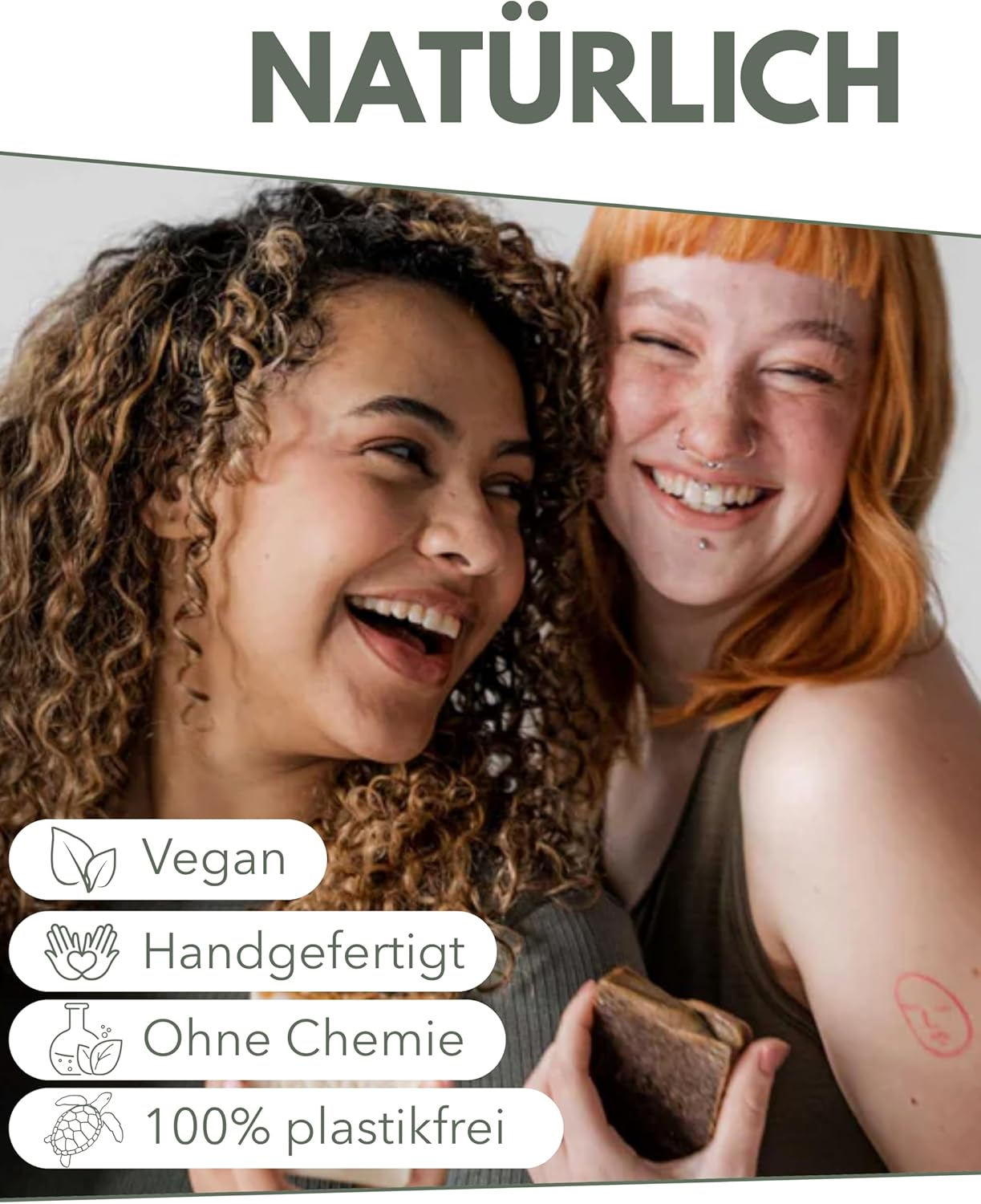 BANY&Ocirc; N05 Donkey Milk Soap Set of 3 I Handmade Natural Soaps with 100% Natural Ingredients I Regenerates, Soothes & Strengthens the Skin Barrier I Also for Hair I Ideal for Irritated Skin