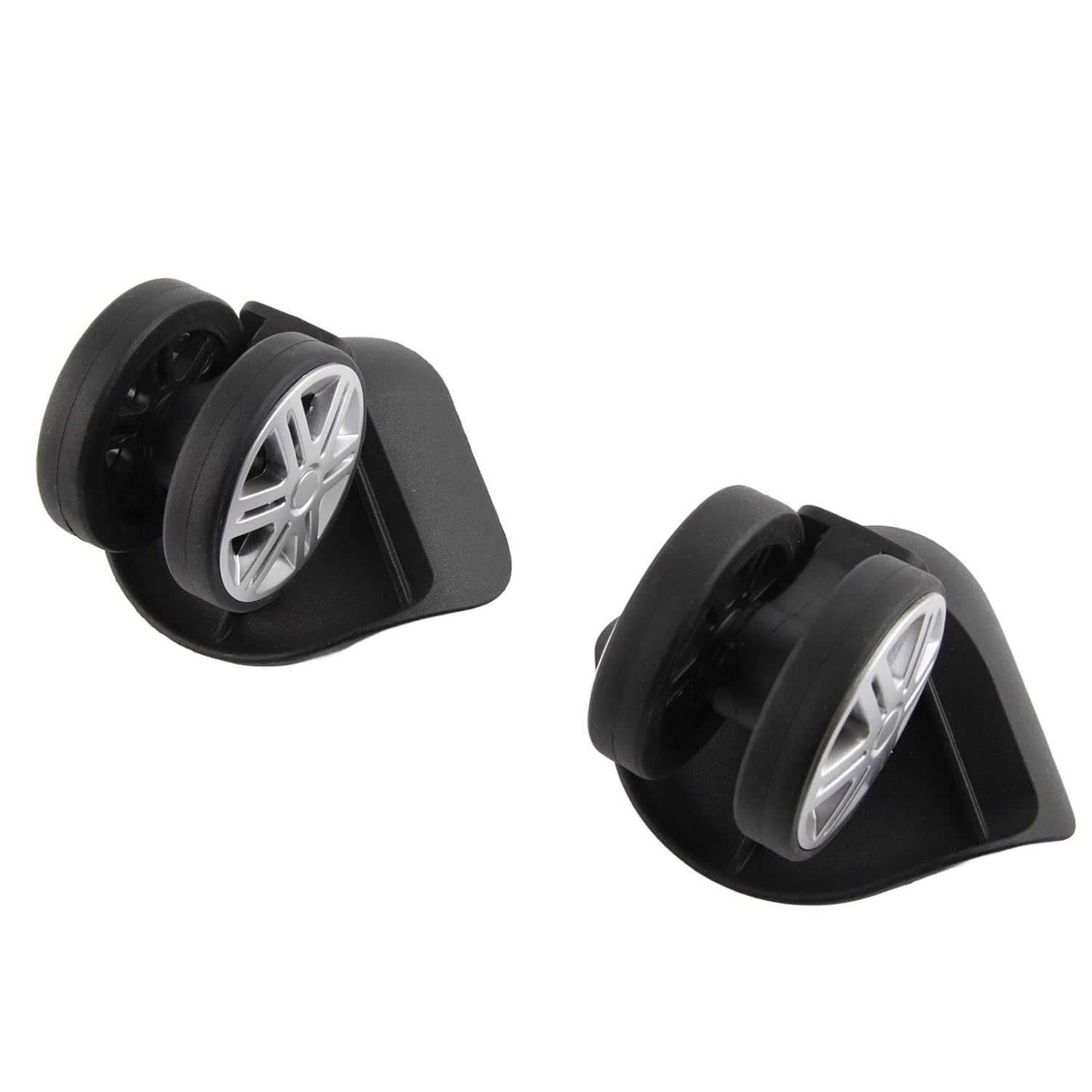 Luggage Wheels, 1 Pair Luggage Replacement Wheels Suitcase Luggage Caster Wheels Repair Parts for Maintenance Black image number 5