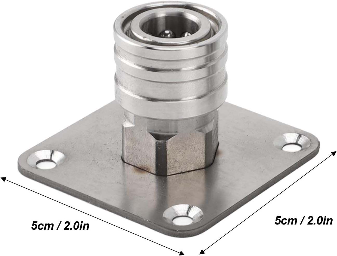 Jiawu Pressure Washer Holder, 2Pcs Wall Mounted Pressure Washer Accessory Holder with 1/4 Quick Connect, Stainless Steel, Organizer for Foam Cannon, Nozzle & Accessories image number 4