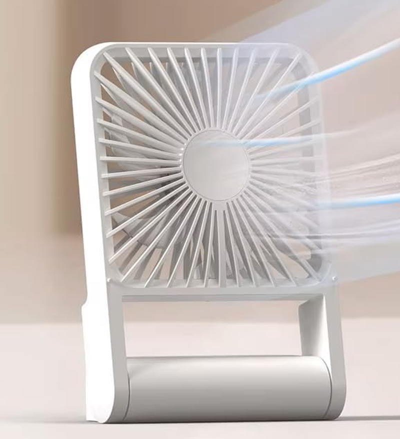 Voltify 3-Speed Mini Desk Fan &ndash; Portable USB-C Rechargeable Fan, 6-Blade Design, Adjustable Tilt for Home or Office Use image number 5