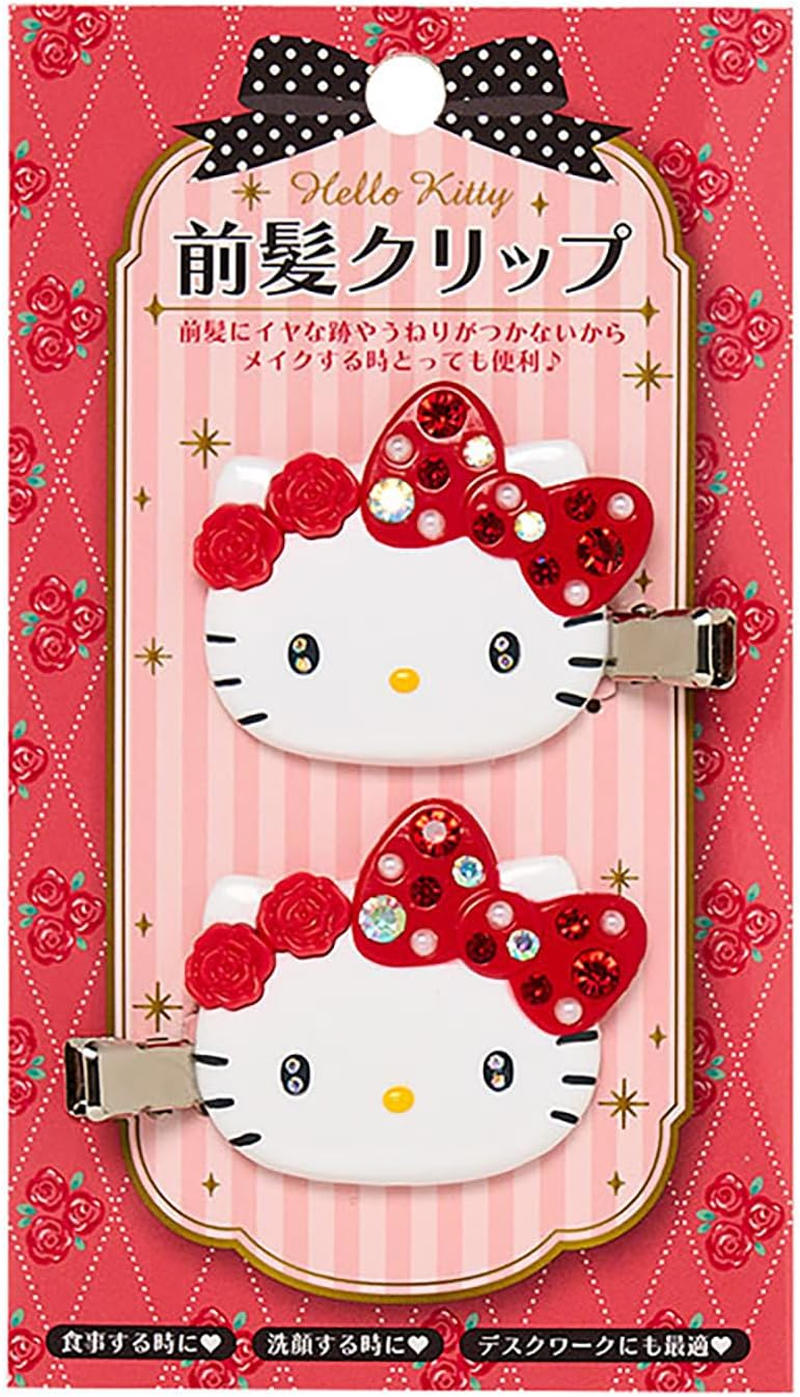 Sanrio 086673 Deluxe Black Bangs Clip - Pink image number 3