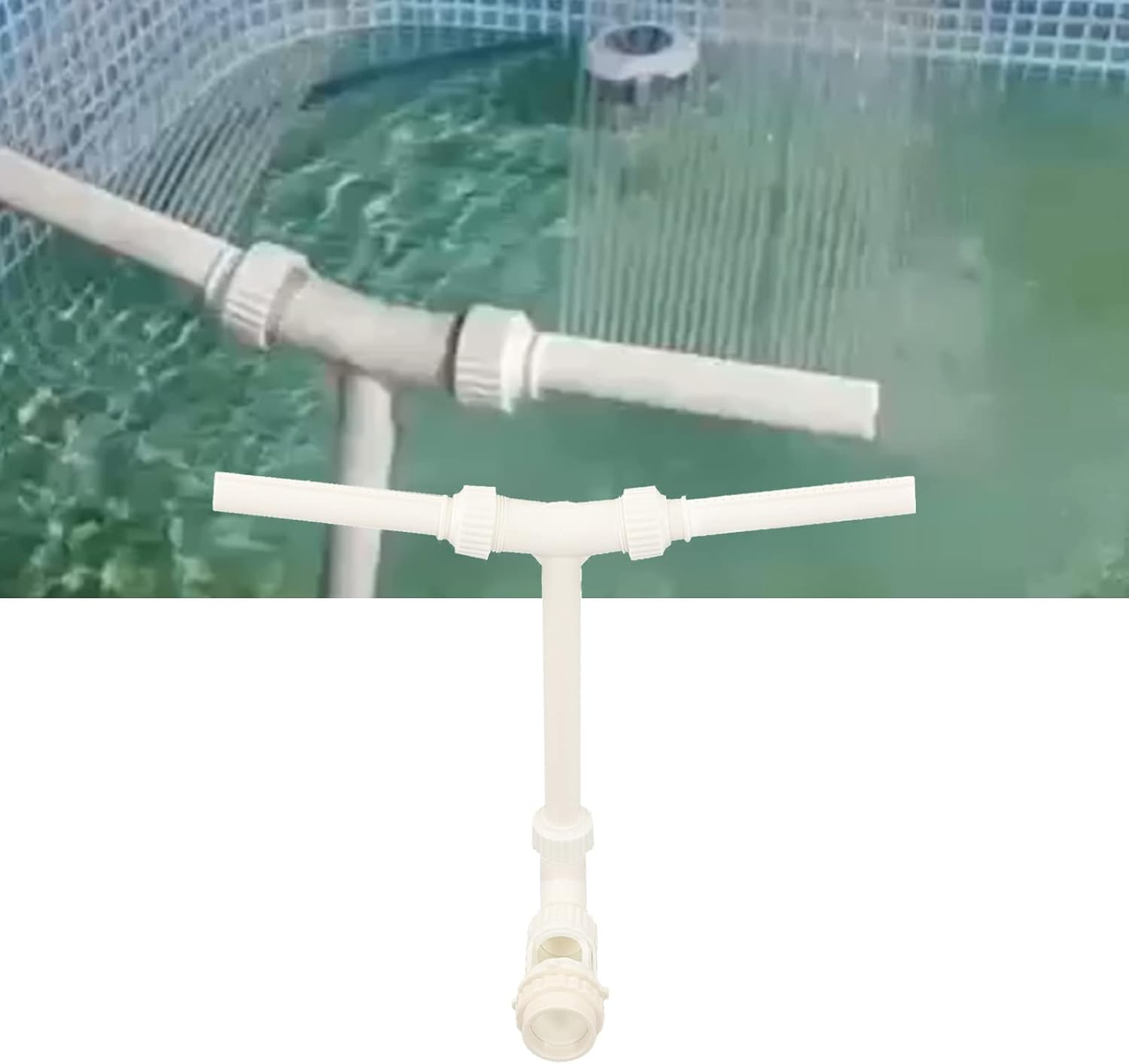 Pool Fountain PVC Adjustable Dual Pond Accessories with Internal Screw Thread G1 1 2 to G2 Adapter image number 5