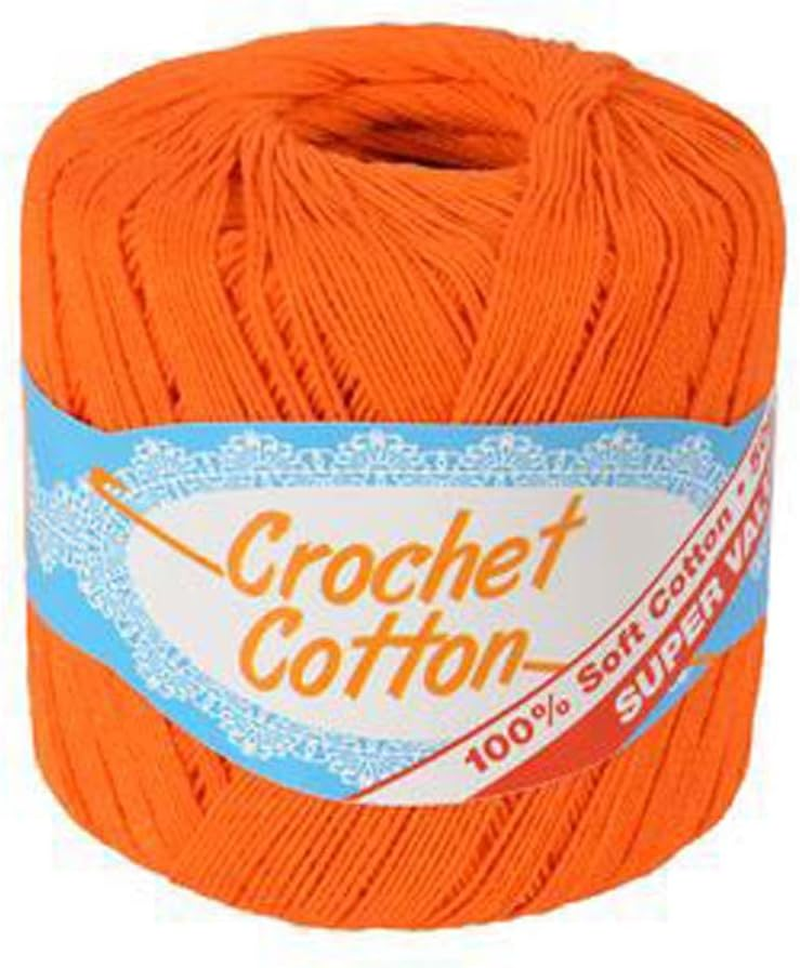 Yatsal Crochet Knitting Cotton Yarn 50 G, Orange image number 1