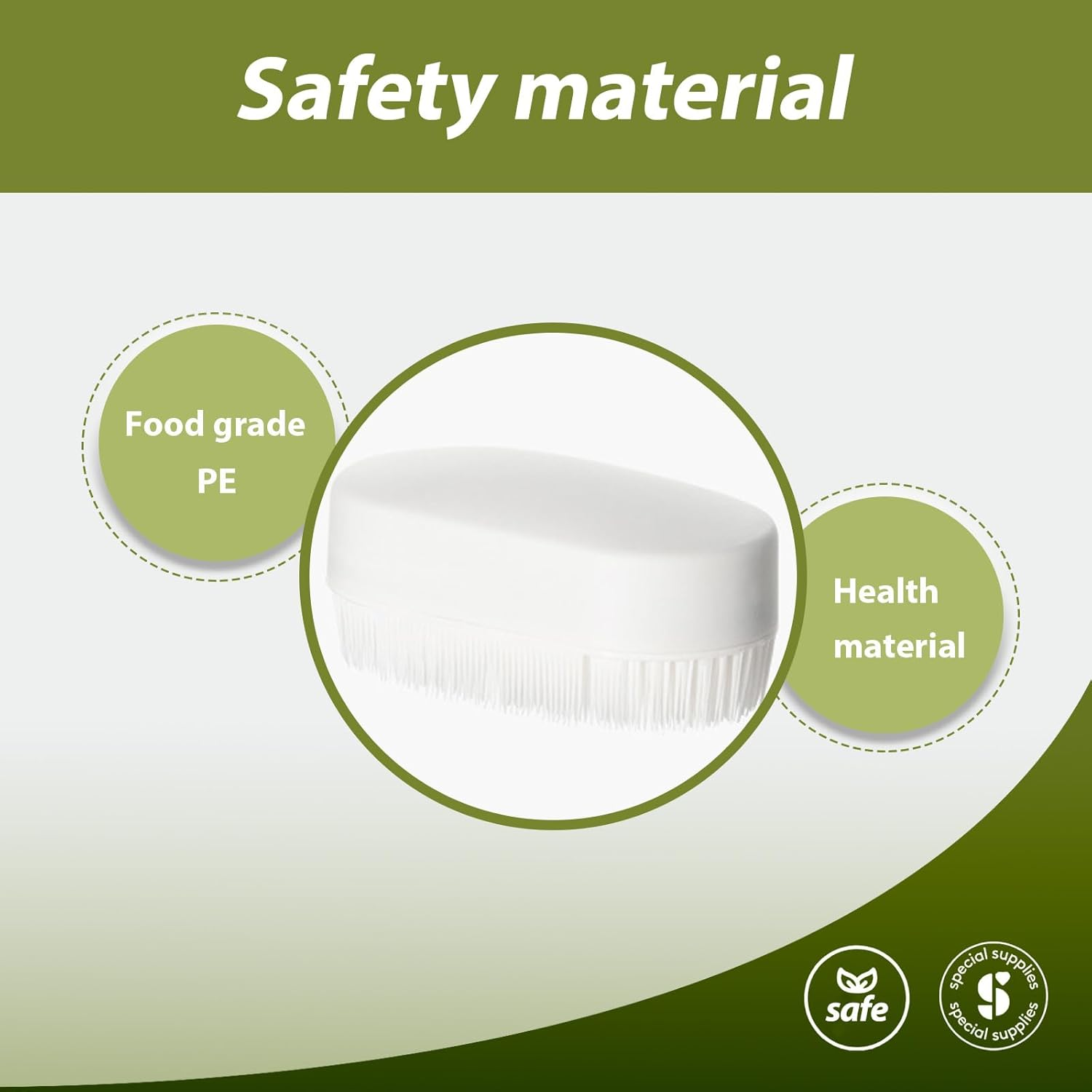 Sensory Brush Therapy Set - Occupational and Sensory Brushing Tools for Calming and Stimulation - Soft Bristles, Latex Free - Ideal for Kids and Adults with Autism or Sensory Needs image number 6