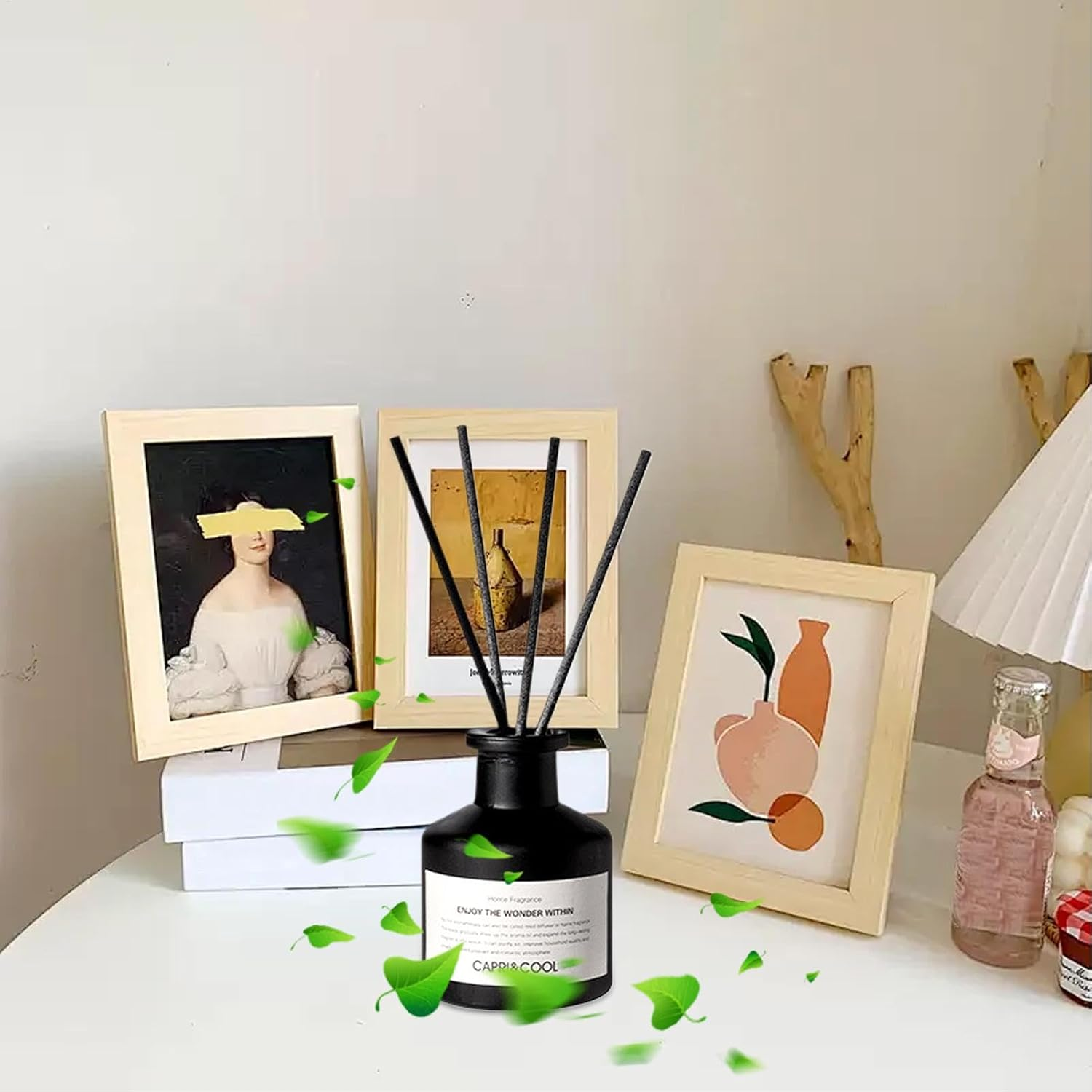 Bathroom Scent Diffuser - 50Ml Aromatherapy Diffuser Set | Long-Lasting Home Fragrance Diffuser, Natural Oil Fragrance Diffuser with 4 Sticks for Christmas Room Decor image number 3