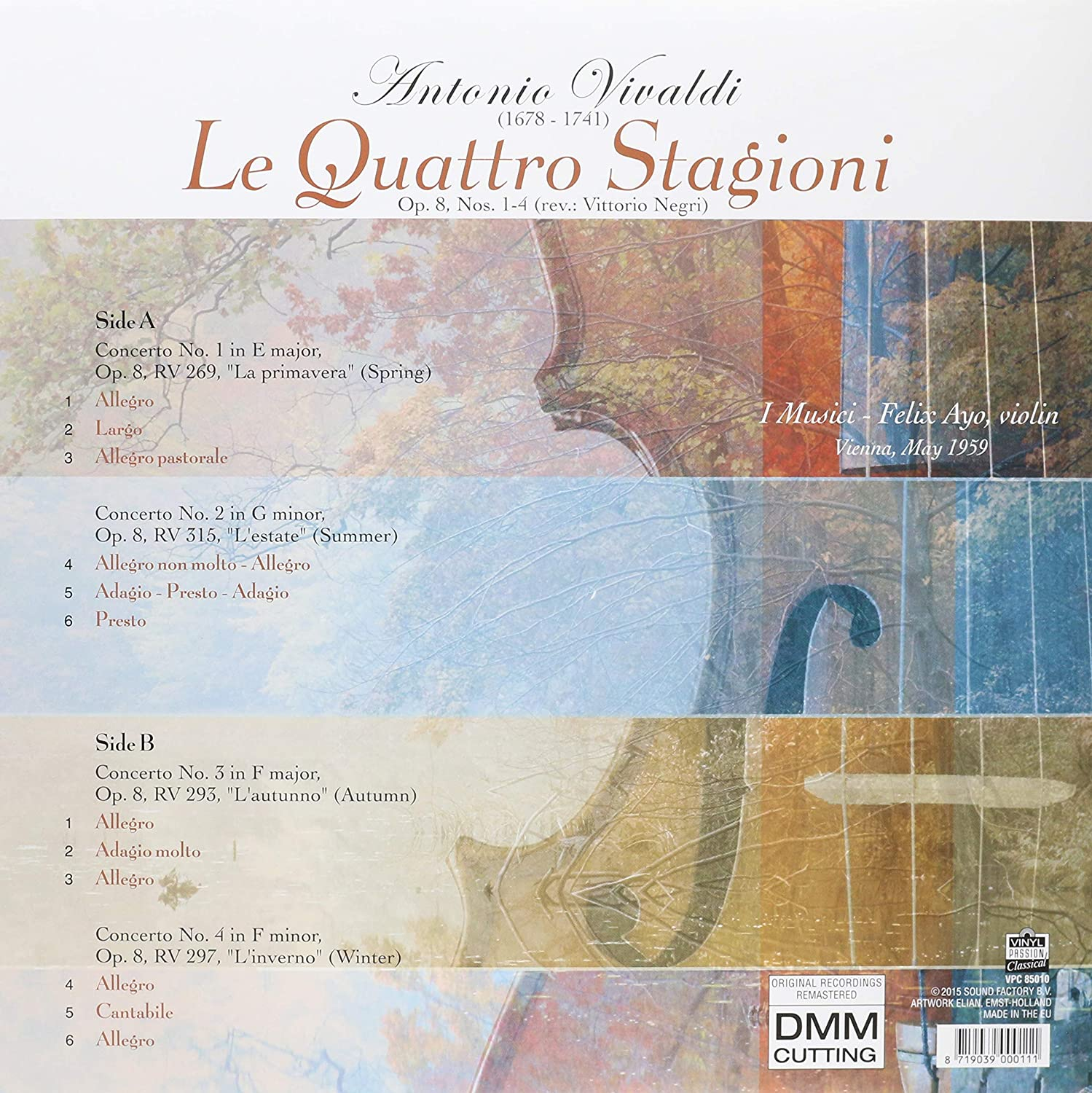 Vivaldi: Four Seasons (180G) image number 2