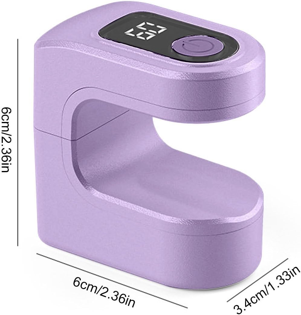 Furtryvl Small Nail Lamp | Gel Polish Dryer USB Charging,Portable Manicure Curing Light for Home Travel Daily Use with 2 Timing Modes image number 2
