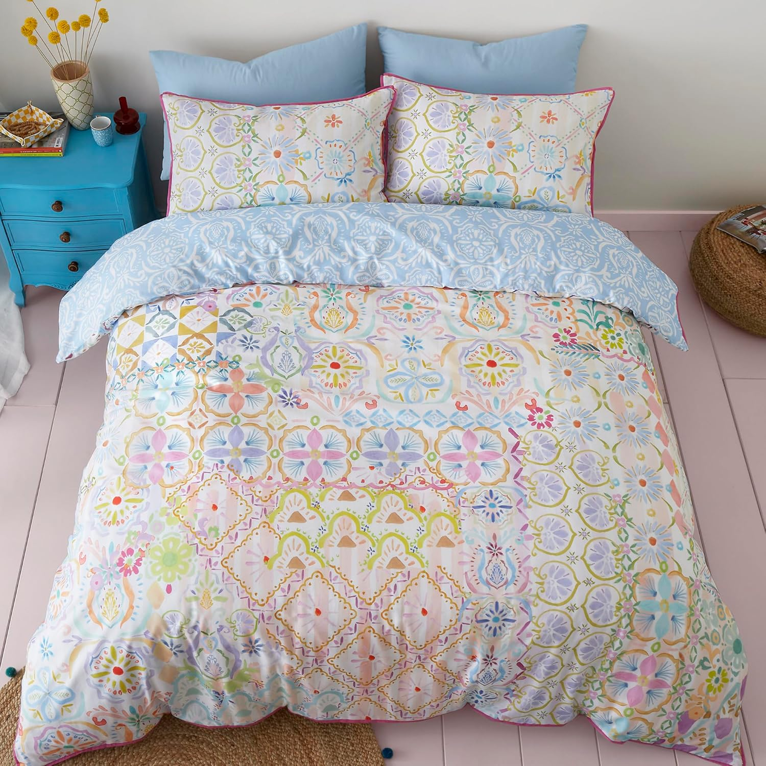 Appletree Style - Casablanca - 100% Cotton Duvet Cover Set - King Bed Size in Multi image number 2