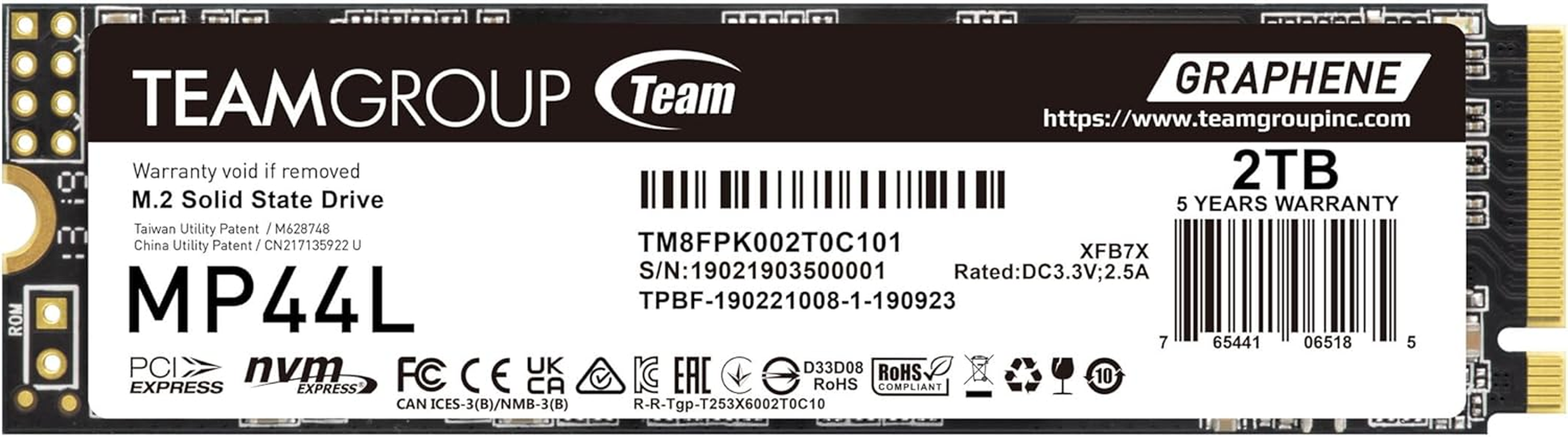 TEAMGROUP MP33 512GB SLC Cache 3DNAND TLC Nvme Pcie Gen3X4 M.2 2280 Internal SSD R/W up to 1700/1400 Mb/S Compatible W/Laptop&Desktop TM8FP6512G0C101
