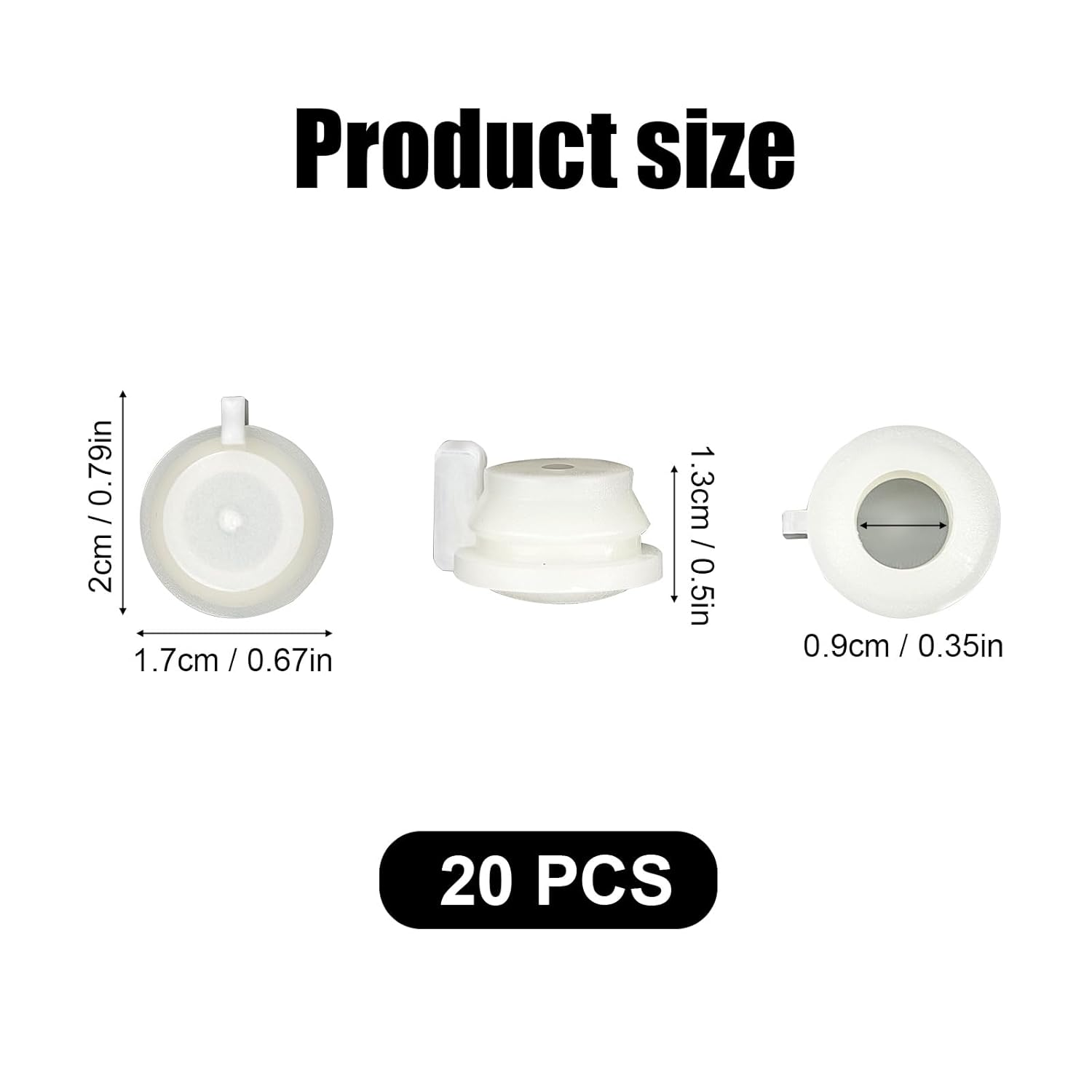 20Pcs Windshield Wiper Linkage Arm Bushing Cap Clip Nut Grommet, Universal Windshield Wiper Arm Repair Kit for Plymouth Replaces 3799089 03431634 49440 image number 2