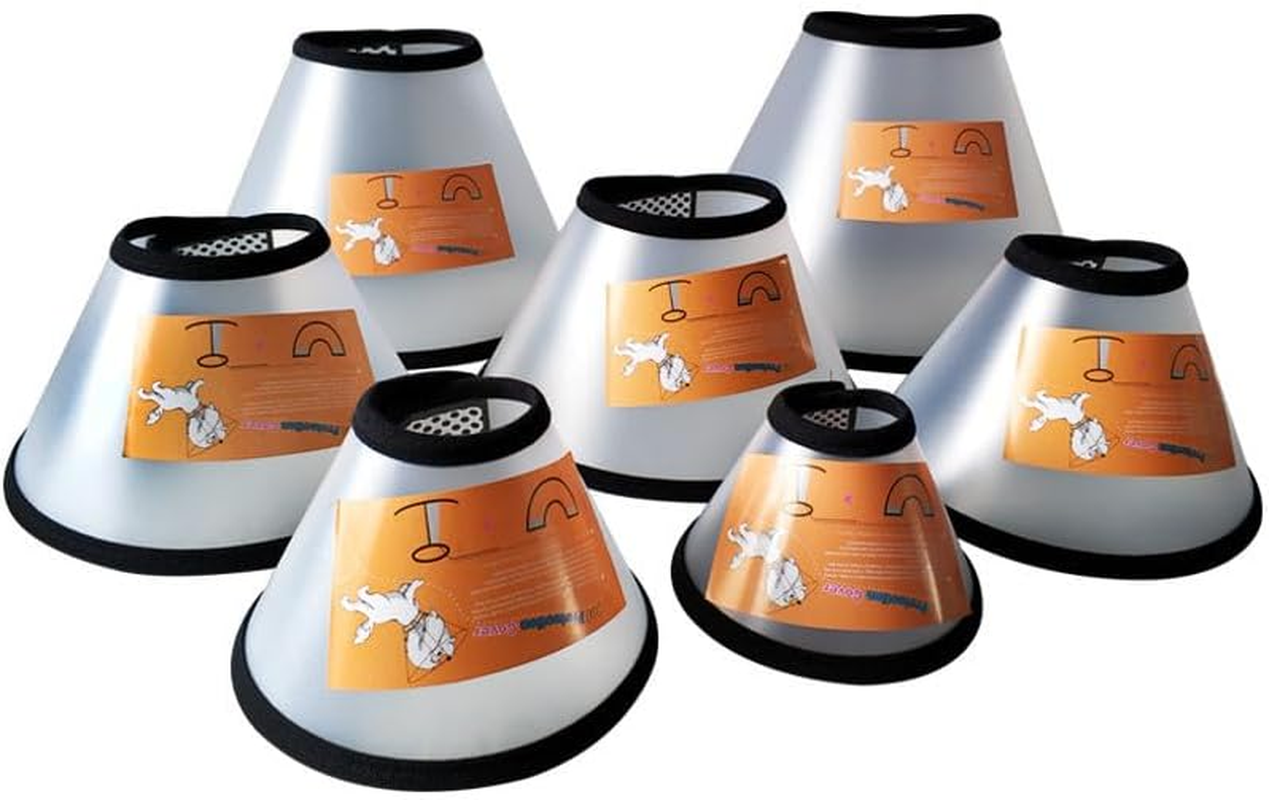 Adjustable Pet Cone Dog Cone Collar Protective Collars Anti-Bite Lick Wound Cone Healing for Small Dogs (White, 4) image number 2