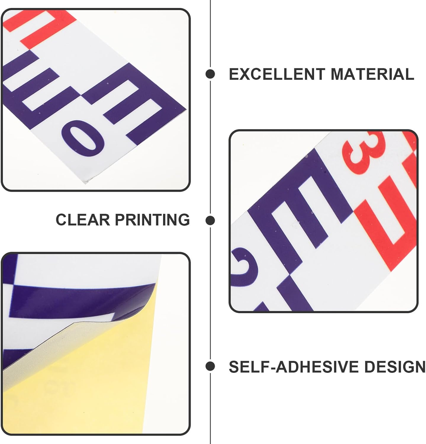 Abaodam Reflective Water Level Scale Gauge Self-Adhesive Pool Water Indicator Sticker Wear-Resistant Measuring Tool image number 3