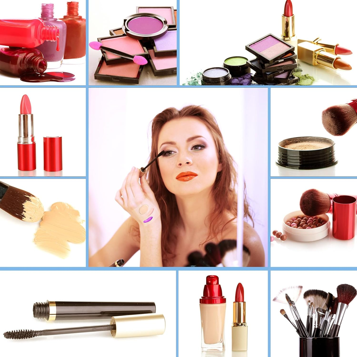 200 Pieces Makeup Hand Palette Single Use Waterproof Makeup Mixing Palette Disposable Foundation Mixing Tray Adhesive Artist Cosmetic Tape for Women(2.36 X 2.36 Inch) image number 1