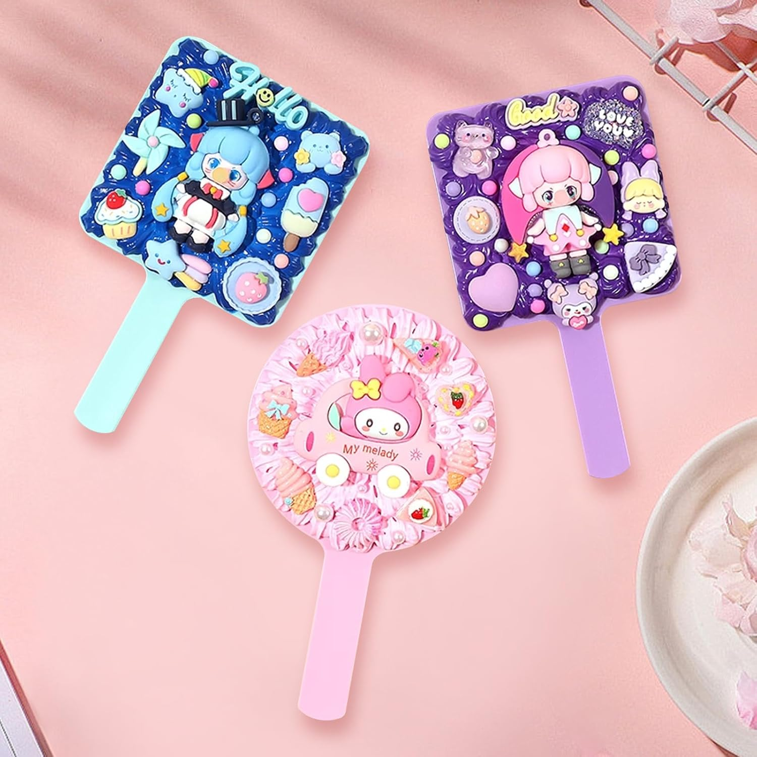 100PCS Decoden Charms, Flatback Resin Charms, Bulk DIY Craft Making Kit, Used for DIY Handicraft Production, Decorating Phone Cases, Issuing Cards, Etc(Random Non Repeating Pattern) image number 1