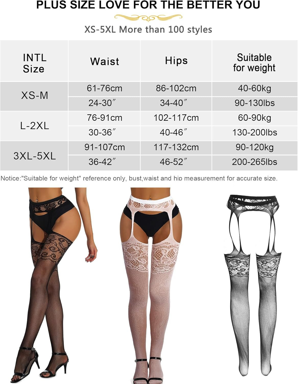 Ohmydear Lace Patterned Fishnet Tights for Women High Stretchy Pantyhose Sexy Thigh High Stockings image number 3