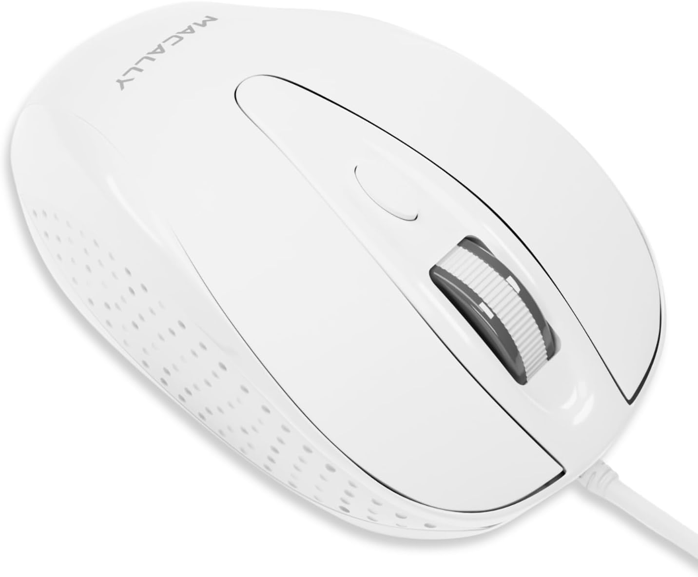 Macally USB Wired Mouse with 3 Button, Scroll Wheel, & 5 Foot Long Cord, USB Mouse for Laptop and Desktop, Computer Mouse Wired Compatible with Apple Macbook, Imac, Mac Mini, Windows PC, & Chromebook image number 5