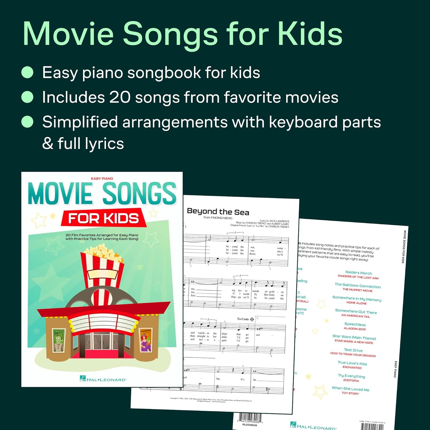 Hal Leonard Easy Piano Movie Songs Book for Kids image number 4