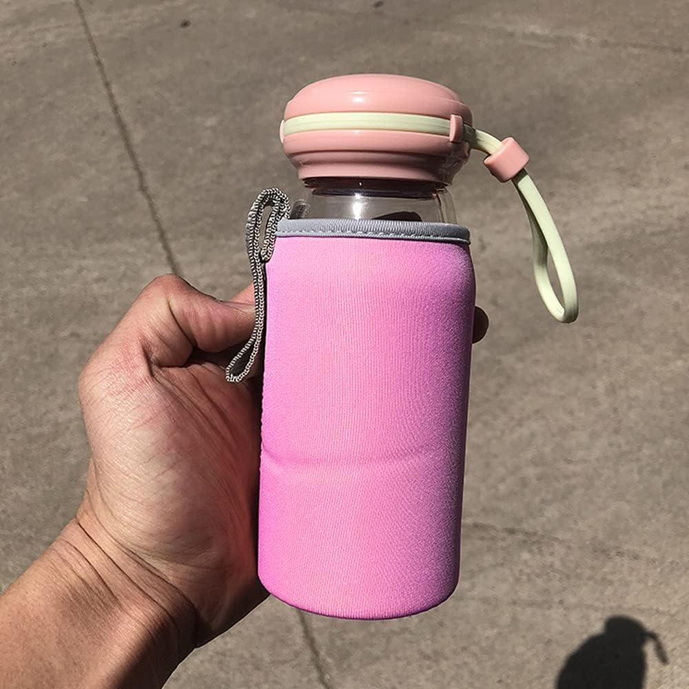 Danzix 4 Pack Neoprene Water Bottle Sleeve,Fit for All 16Oz-19Oz Portable Sport Water Bottle image number 6