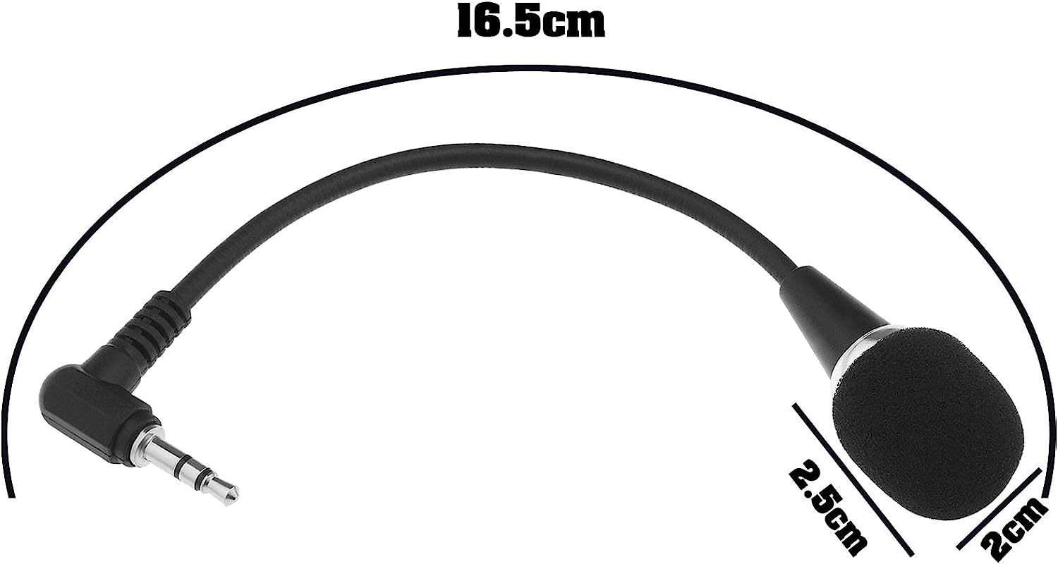 Emsea 2PCS 3.5Mm Mini Flexible Microphone Noise Canceling Mic for PC Laptop Amplifier Tablet Desktop Audio Input Devices Voice Chat Voice Recognition Recording image number 6