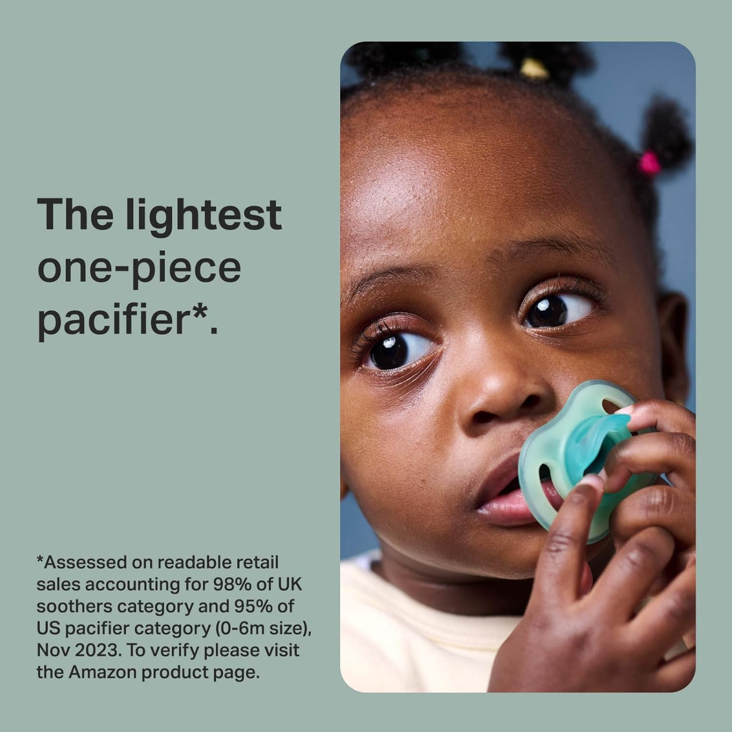 Tommee Tippee Ultra-Light Stayput Day and Night Soothers, 6-18M, 4 Pack, One-Piece Silicone Design, Soft Skin Feel image number 5