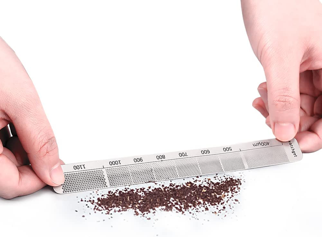 Watchget Stainless Steel Precision Coffee Measuring Tool - Ruler for Grind Size, Professional Bean Grinder Accessory image number 4
