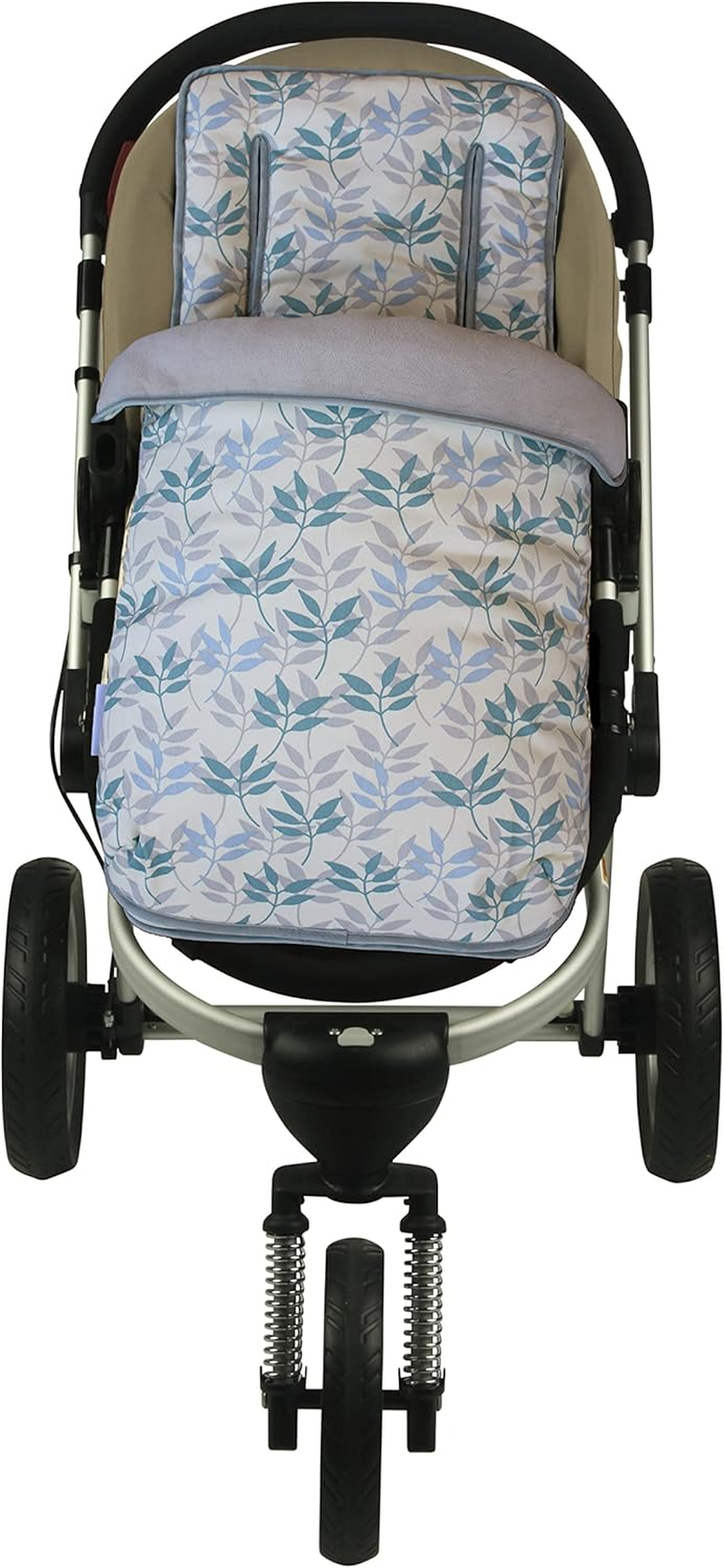 Keep Me Cosy&trade; Footmuff + Pram Liner 2 in 1 Set (Infant) - Pastel Leaf image number 1