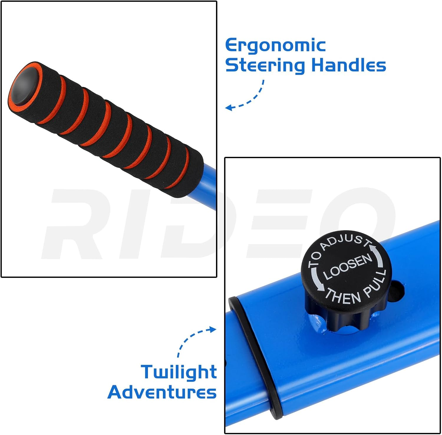 RIDEO Hoverboard Go-Kart Universal Adjustable Hoverboard Attachment A4 (Blue) - Pink image number 7