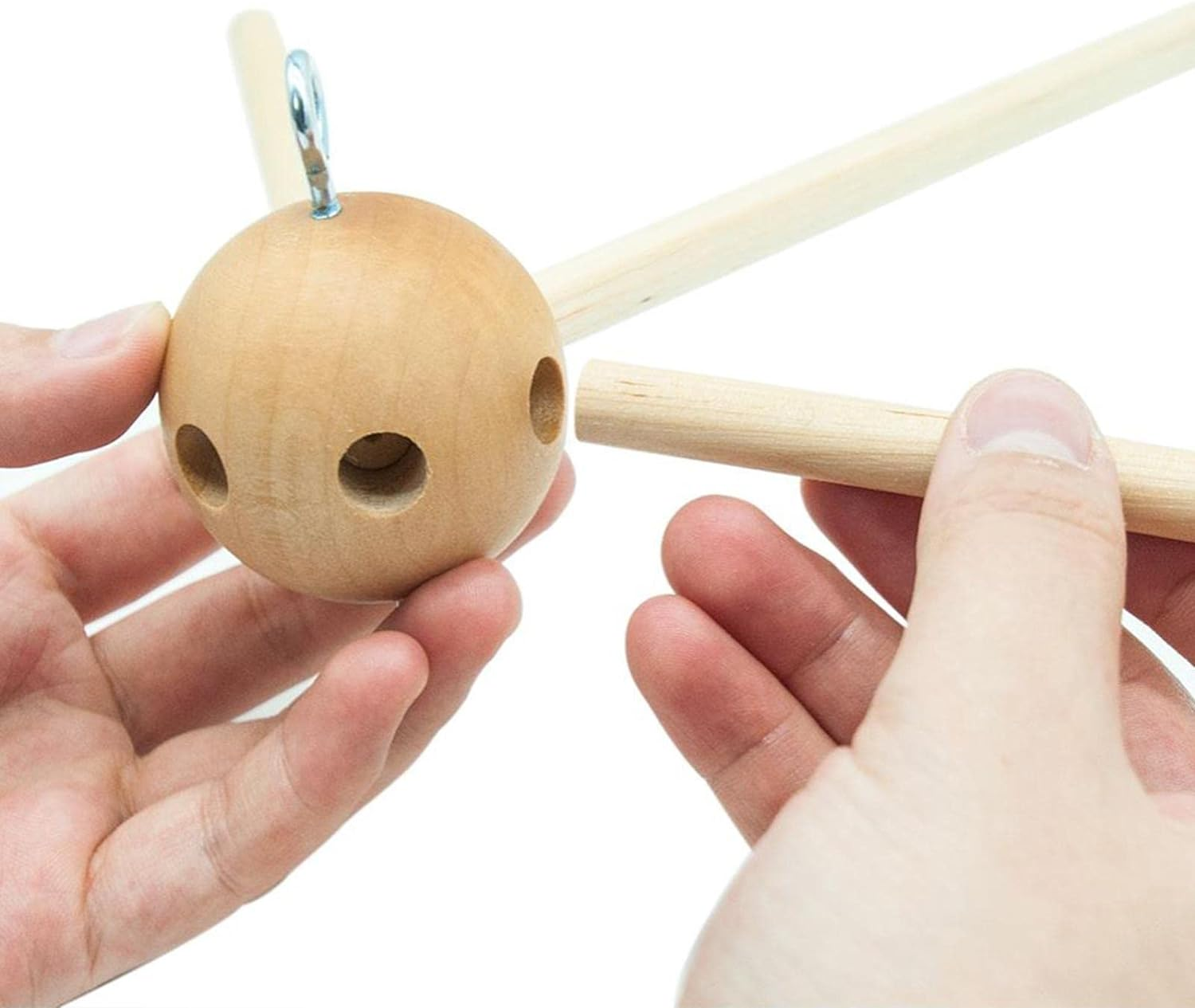 Vaveren Baby Wooden Mobile Hanger Crafts Pendant Props for Wall Hanging Infant Home Bedroom image number 6