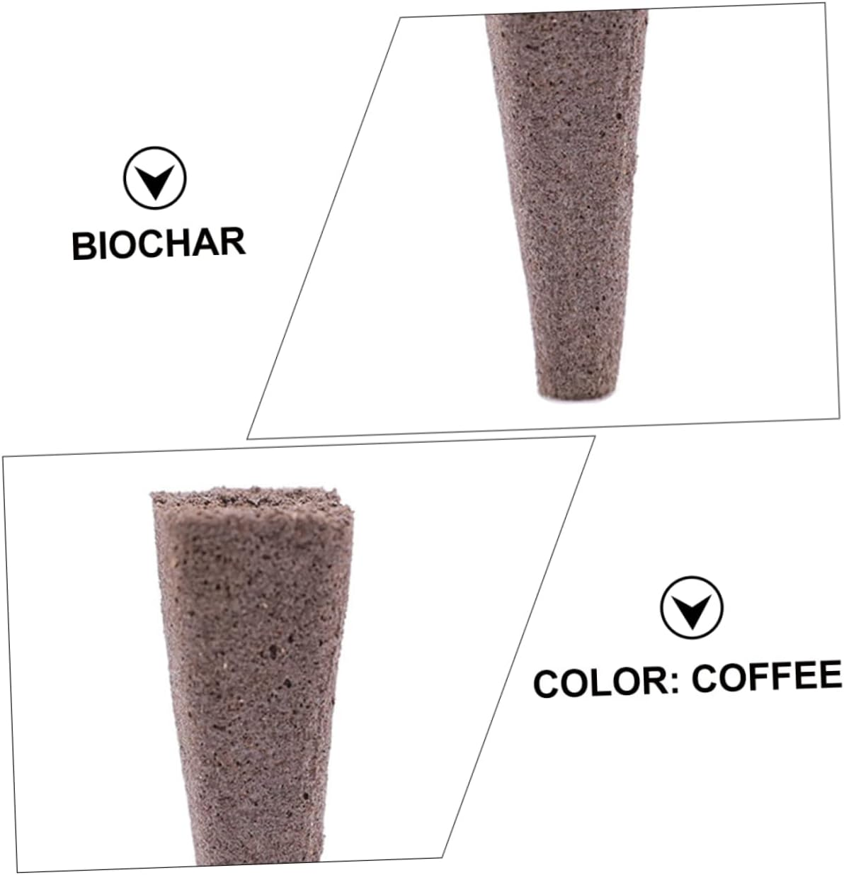 FUNOMOCYA Bio-Charcoal Nutrient Blocks for Soilless Cultivation, 50Pcs Compression Nature Pellets, Suitable for Hydroponic Gardening and Plant Nursery Supplies image number 2