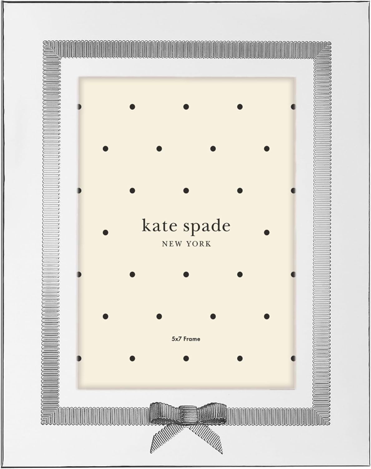 Kate Spade New York Grace Avenue 5" X 7" Frame, 1.60 LB, Metallic image number 3