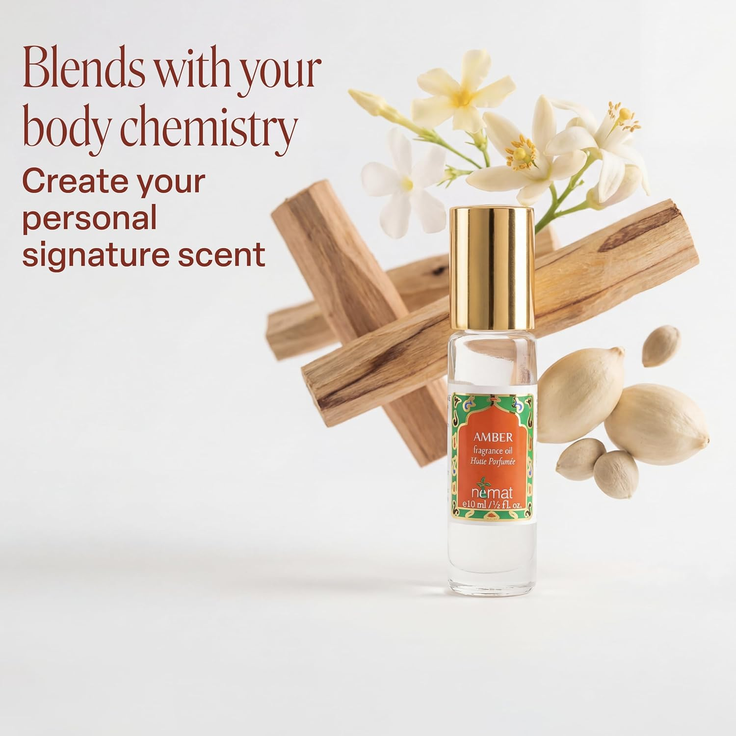 Amber Perfume Oil Roll-On &ndash; Long Lasting Alcohol Free Amber Oil Perfume for Women and Men, Essential Oil Based Fragrance, Clean Vegan Body Oil Roll On, 10 Ml / 0.33 Fl Oz image number 5