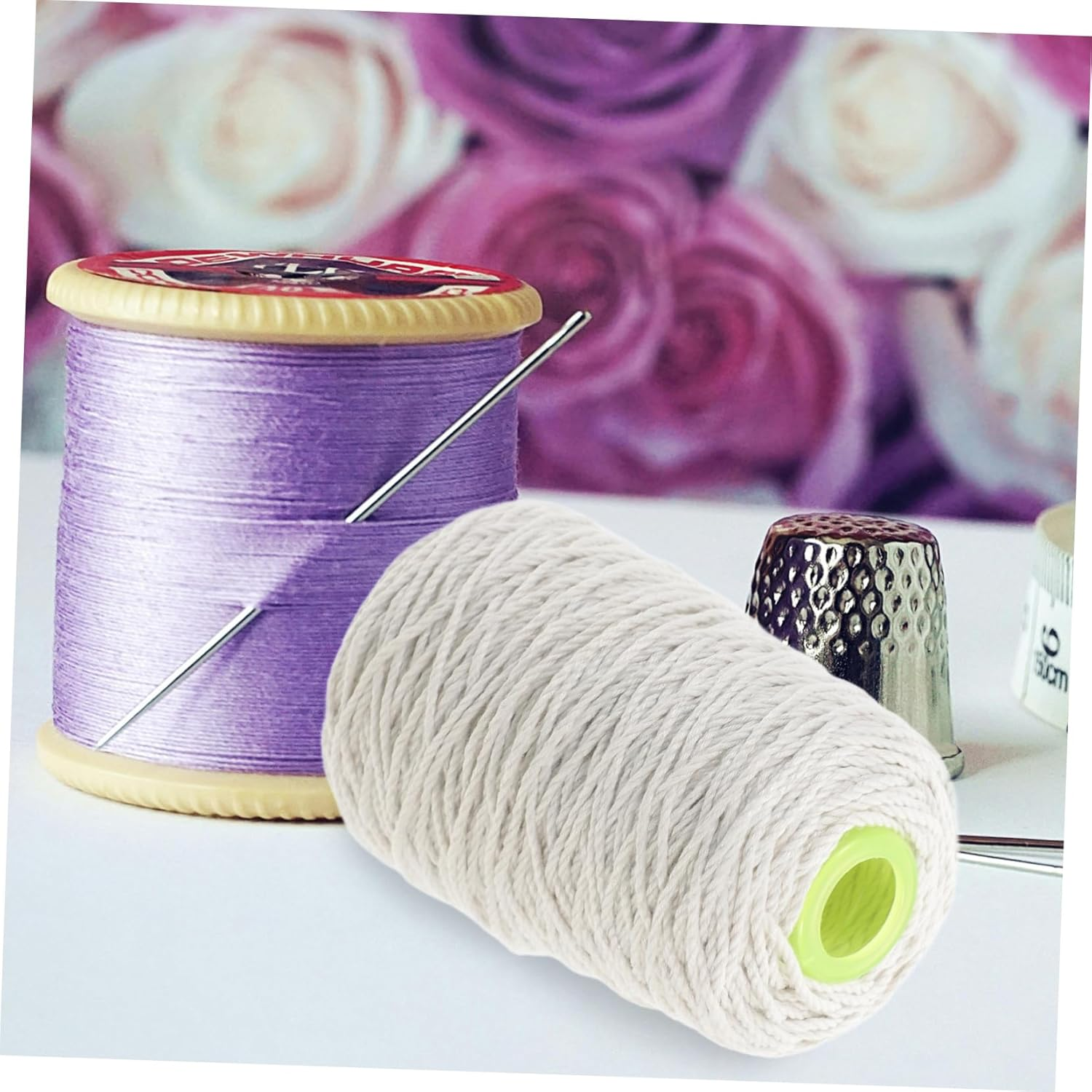 SUPVOX Heavy Duty Cotton Twine Garden Rope for Crafting and Gardening 1.8Mm Thick Natural Cotton Cord 200 Meter Roll for Decorative Wrapping and DIY Projects image number 2