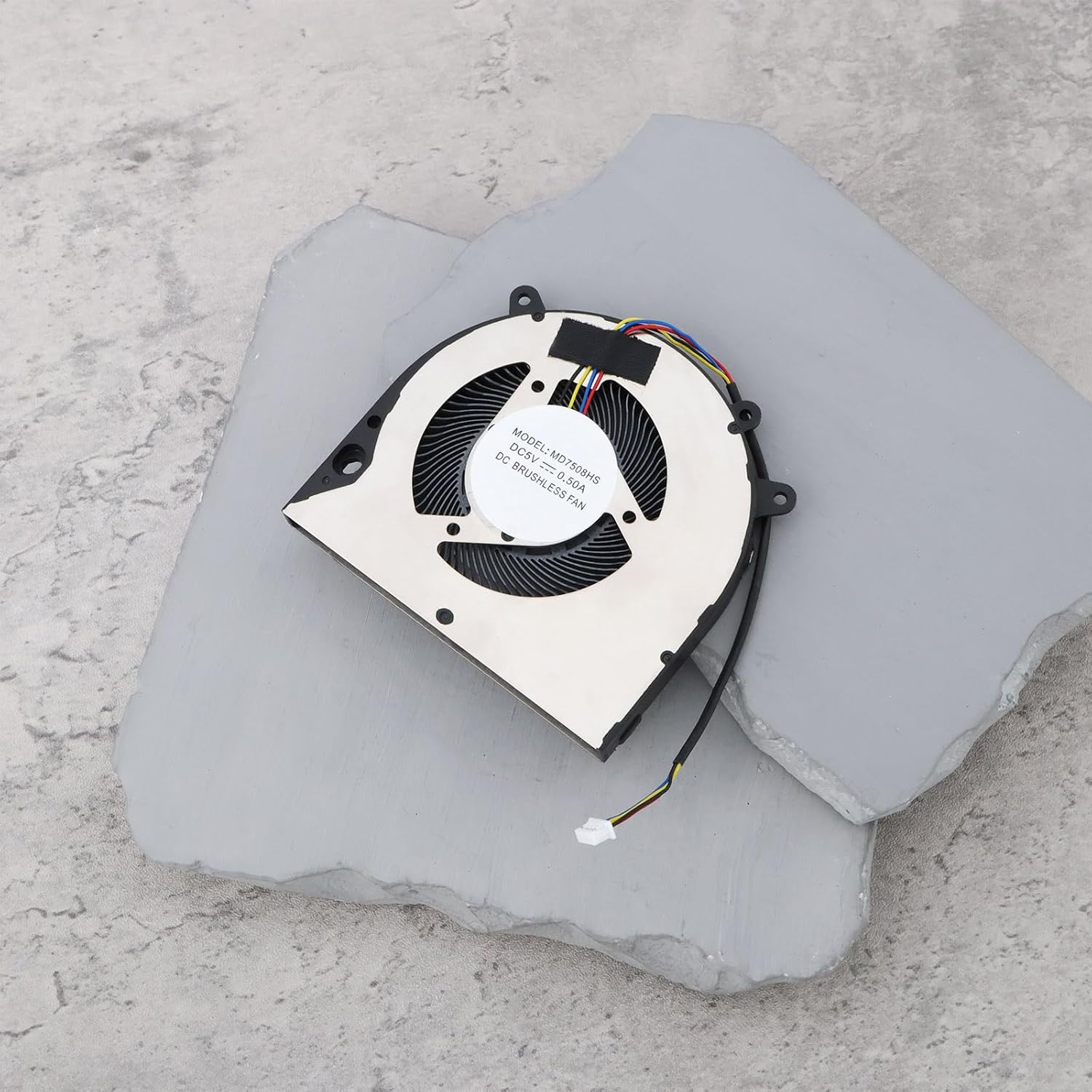 Emagtech Laptop CPU Cooling Fan MD7508HS with 1.25Mm 4Pin Connecter DC5V 0.50A image number 3