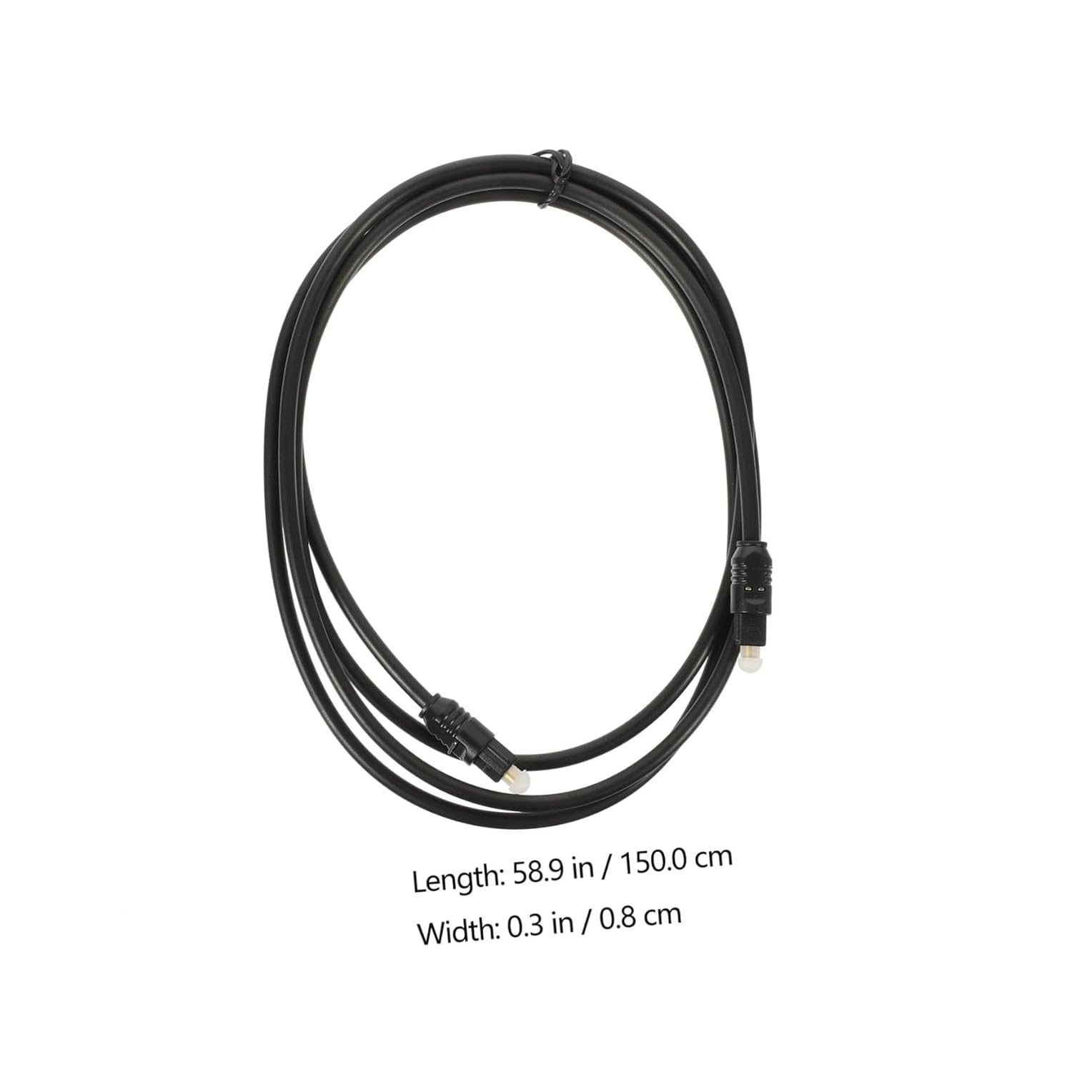 HONMEET 2Pcs 1.5M Optical Digital Audio Cable Male to Male for Tv Sound Bar Home Theater Fiber Optic Cord image number 5