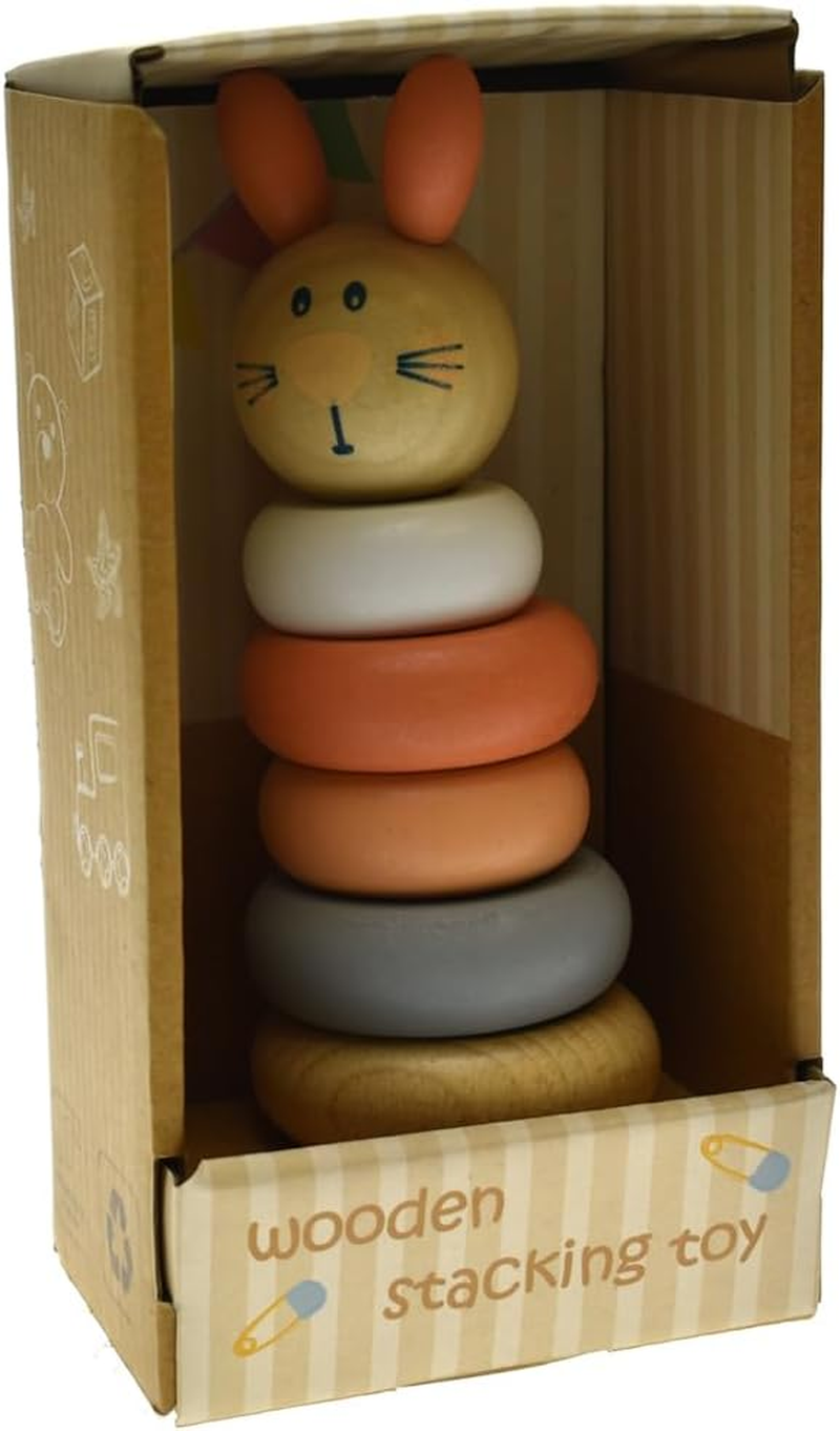 Kaper Kidz Wooden Animal Stacking Blocks - Rabbit - Fine Motor Skills Development image number 3