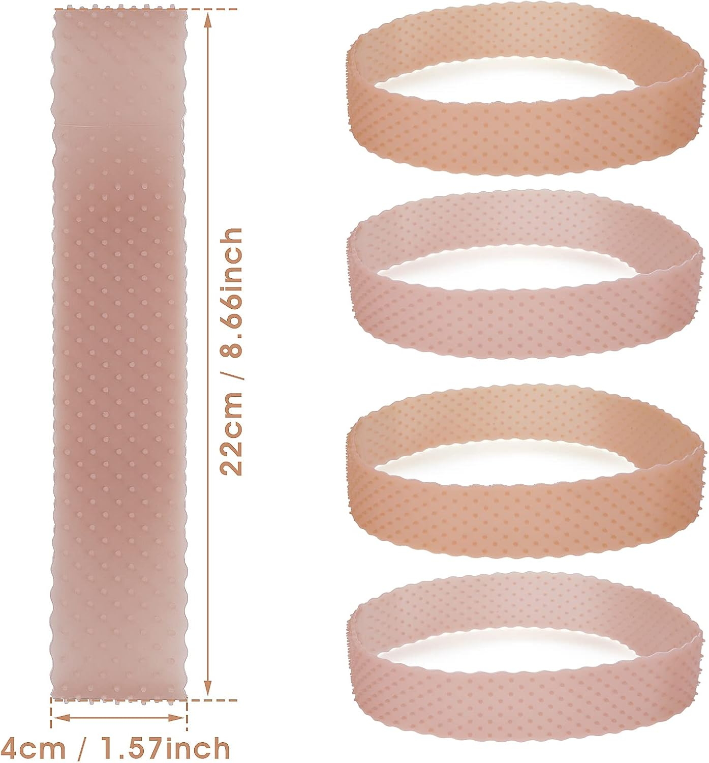 Molain 4Pc Adjustable Silicone Wig Grip Headbands for Women & Men, Non-Slip, Sweatproof, Waterproof