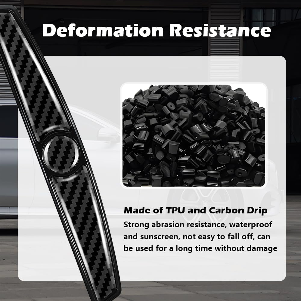 4PCS Carbon Fiber Car Door Protector Edge Guards,Thicker Door Guard for Cars Provides Impact and Anti-Scratch Protection,Universal Self-Adhesive Doors Protectors for Vehicles image number 6