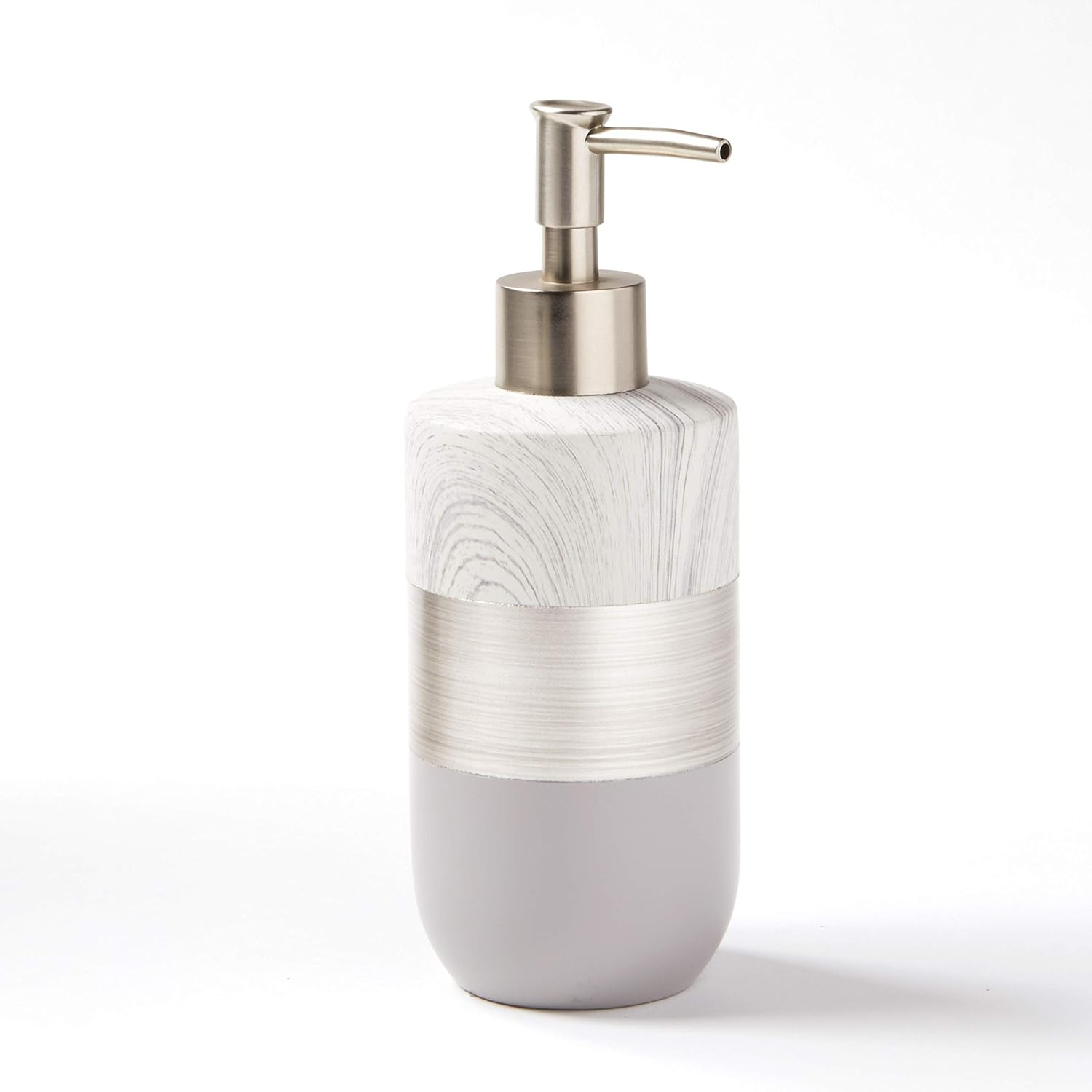 SKL Home by Saturday Knight Ltd. Liselotte Soap Dispenser, Silver image number 3