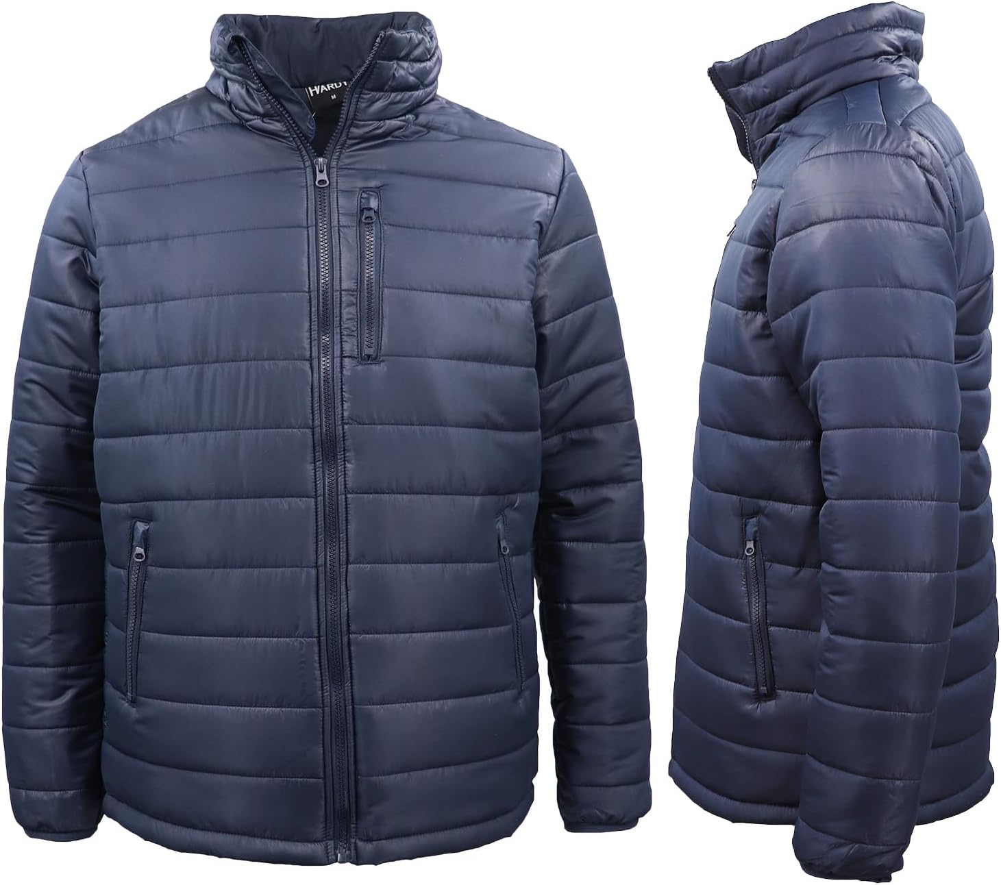 Zmart Australia HI VIS Puffer Safety Jumper Full Zip Padded Jacket Zip Pocket Workwear Sweater