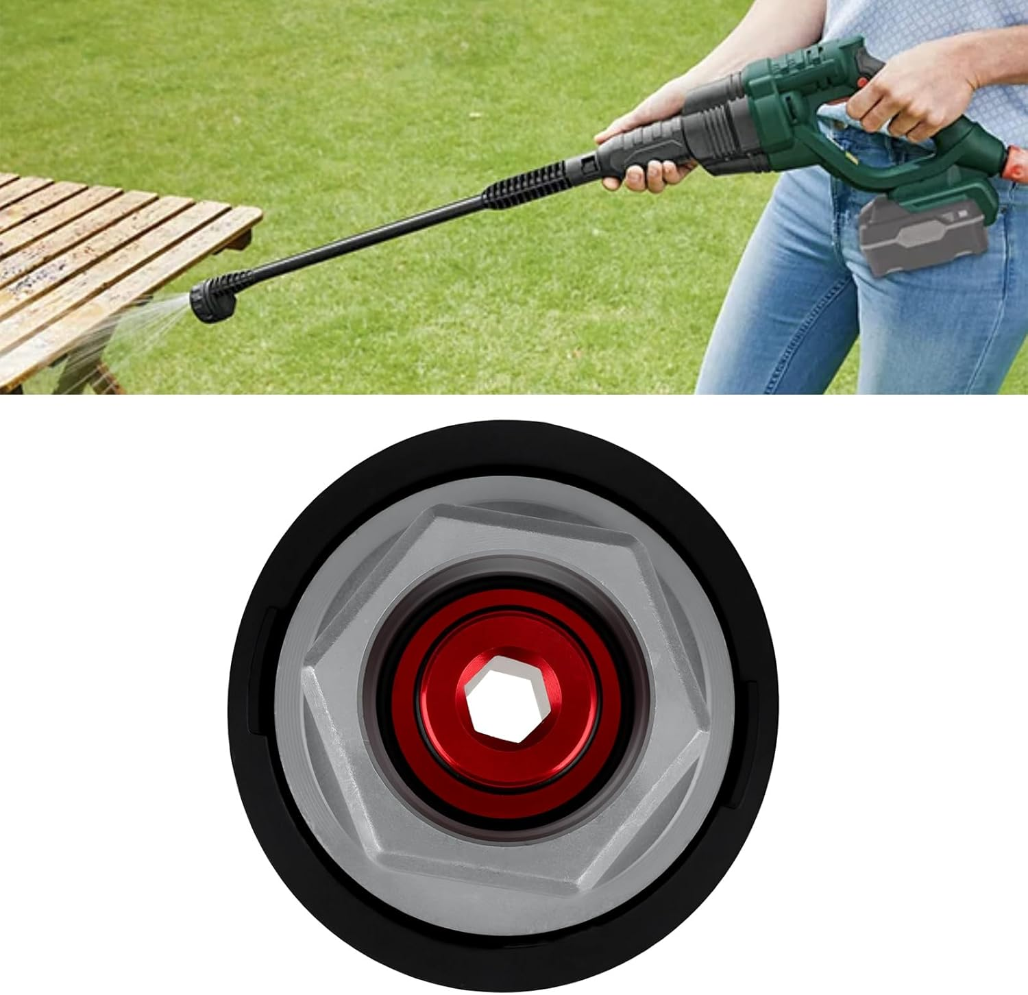 High Pressure Washer Conversion Quick Connector M22-14 Compatible with Parkside image number 2