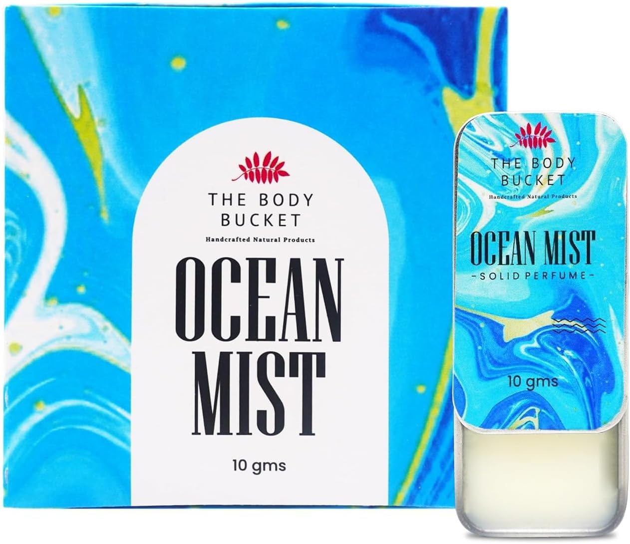 MANTRAMART Ocean Mist & White Oud Solid Perfume Duo (10G X 2) | Alcohol-Free Fragrance Balm | Compact, Easy-To-Apply Scent | Unisex Gift Set image number 4