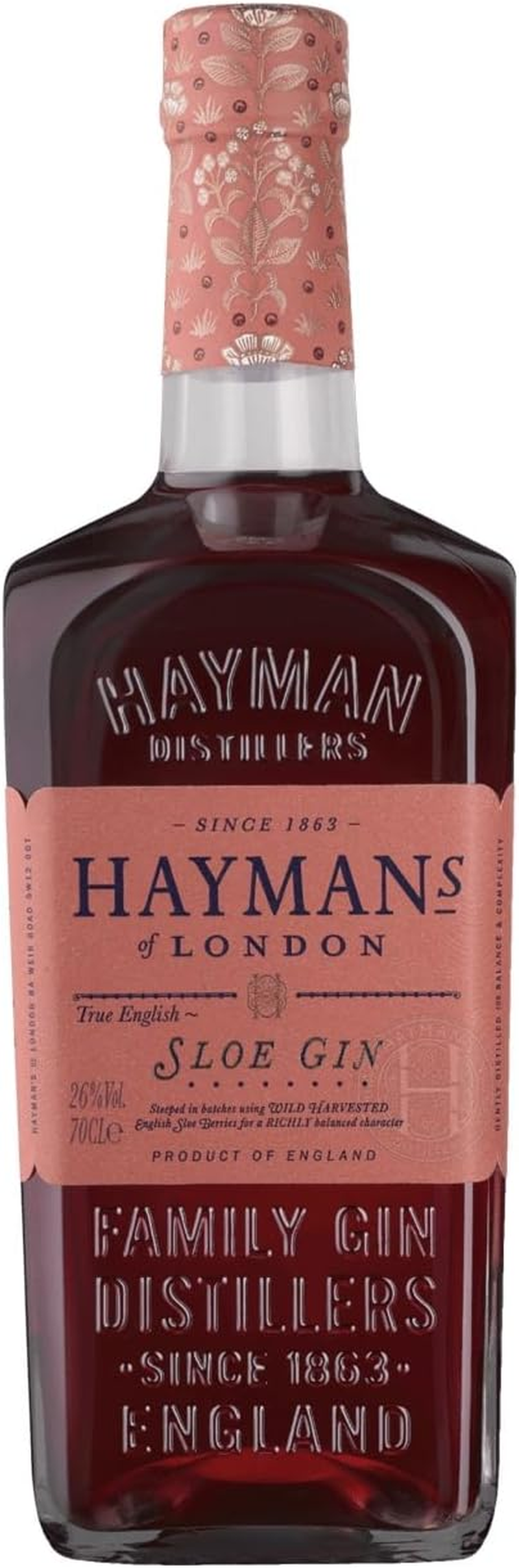 Hayman'S Sloe Gin 700Ml Bottle