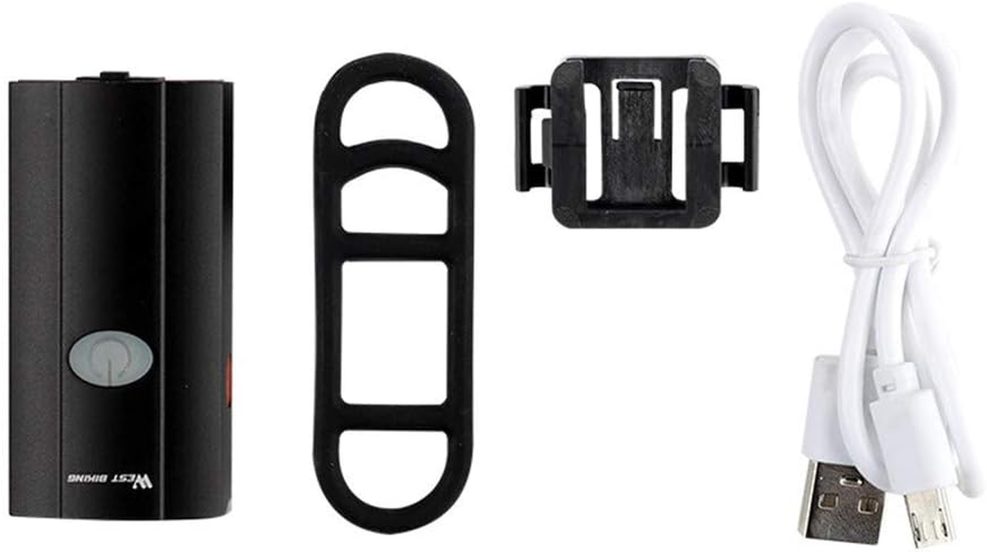 2 in 1 Bike Light USB Rechargeable Cycling Helmet Headlight Waterproof Bicycle Headlight Taillight Handlebar Front Light Rear Taillight Dual Purpose for Mountain Road Kids Bikes image number 4