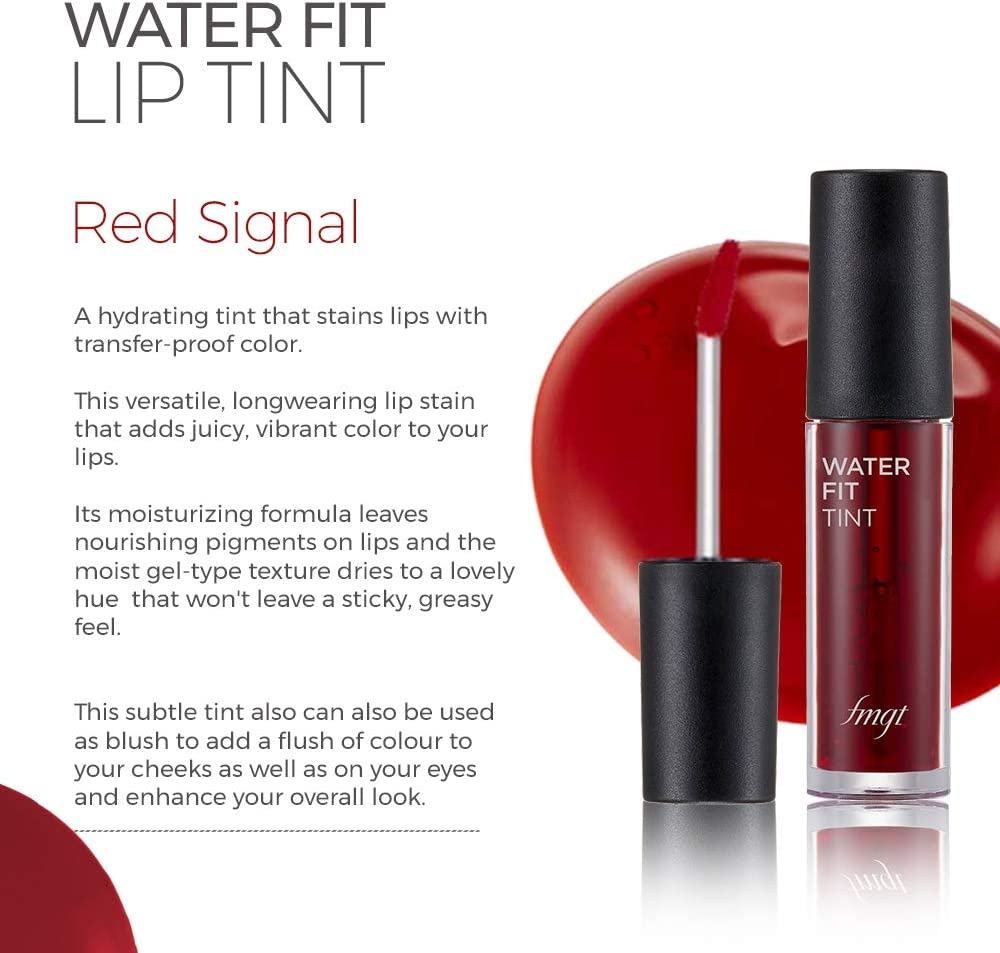 The Face Shop Water Fit Lip Tint, 04 Red Signal, 5G image number 3