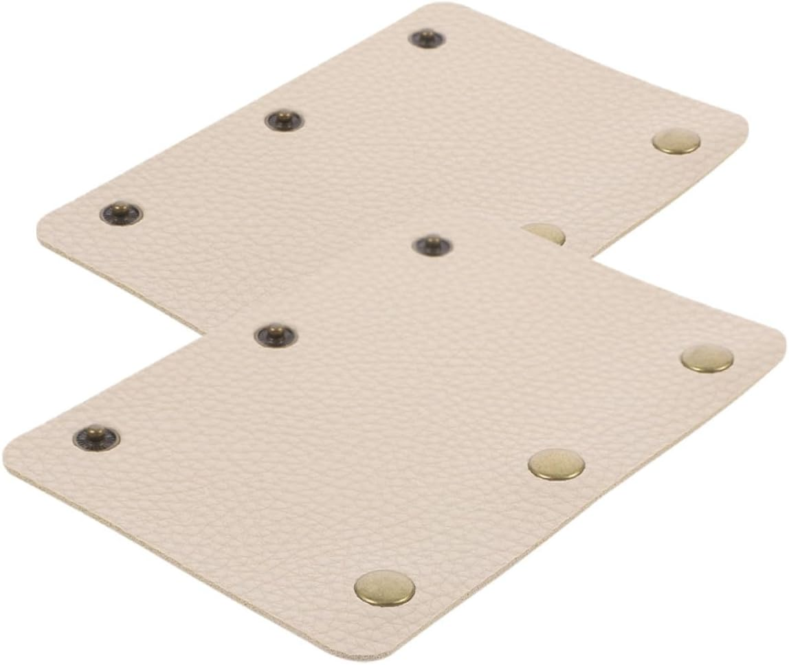 Hoement 2Pcs PU Leather Luggage Handle Covers Travel Bag Handle Wraps Hand Pressure Relief Protectors for Suitcases Tote Bags Shoulder Straps and Easy to Install