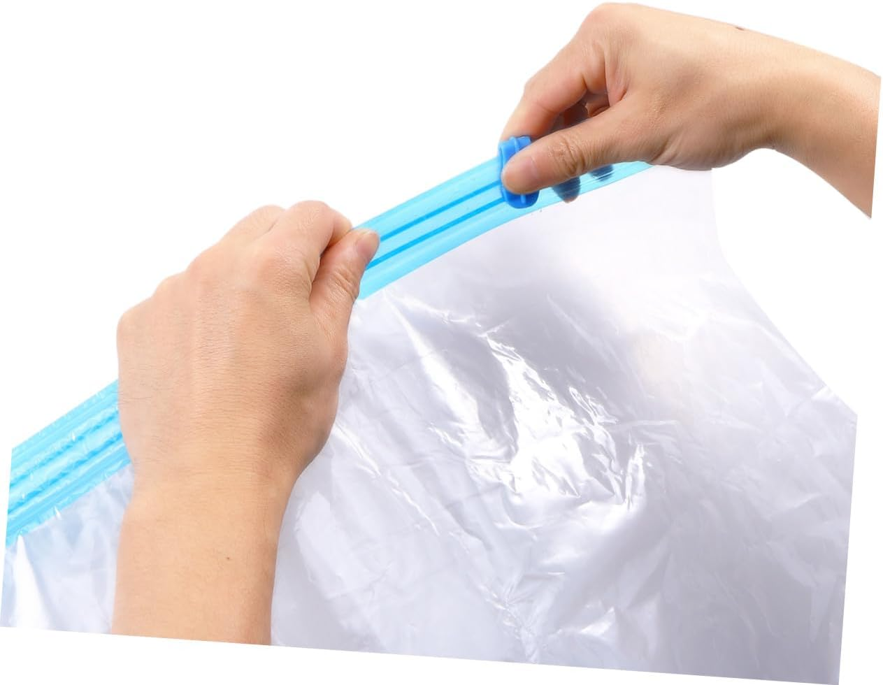 PERSELOSO Reusable Vacuum Compression Storage Bags for Clothes Bedding Pillows Blankets Space-Saving Airtight Seal Zipper Travel Packing Organizers image number 2