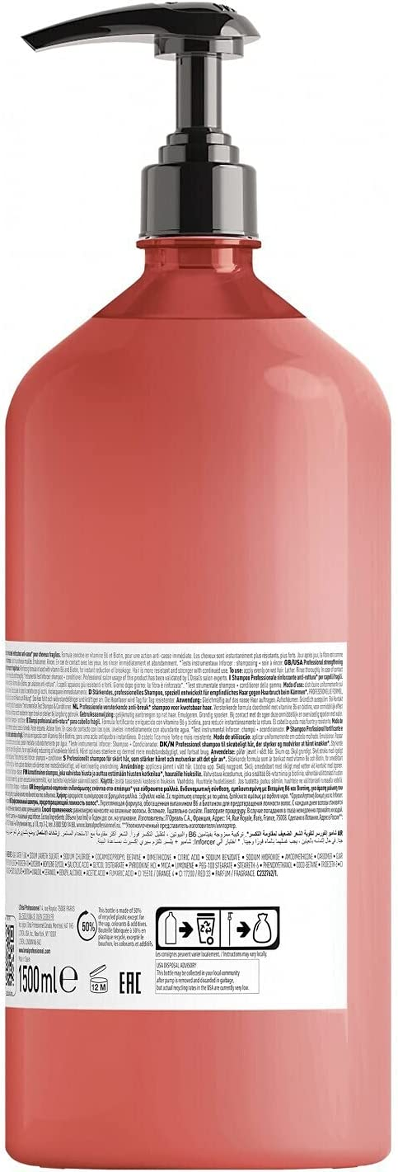 L'Oreal Professional B6 Biotin Inforcer Shampoo 1500 Ml image number 3