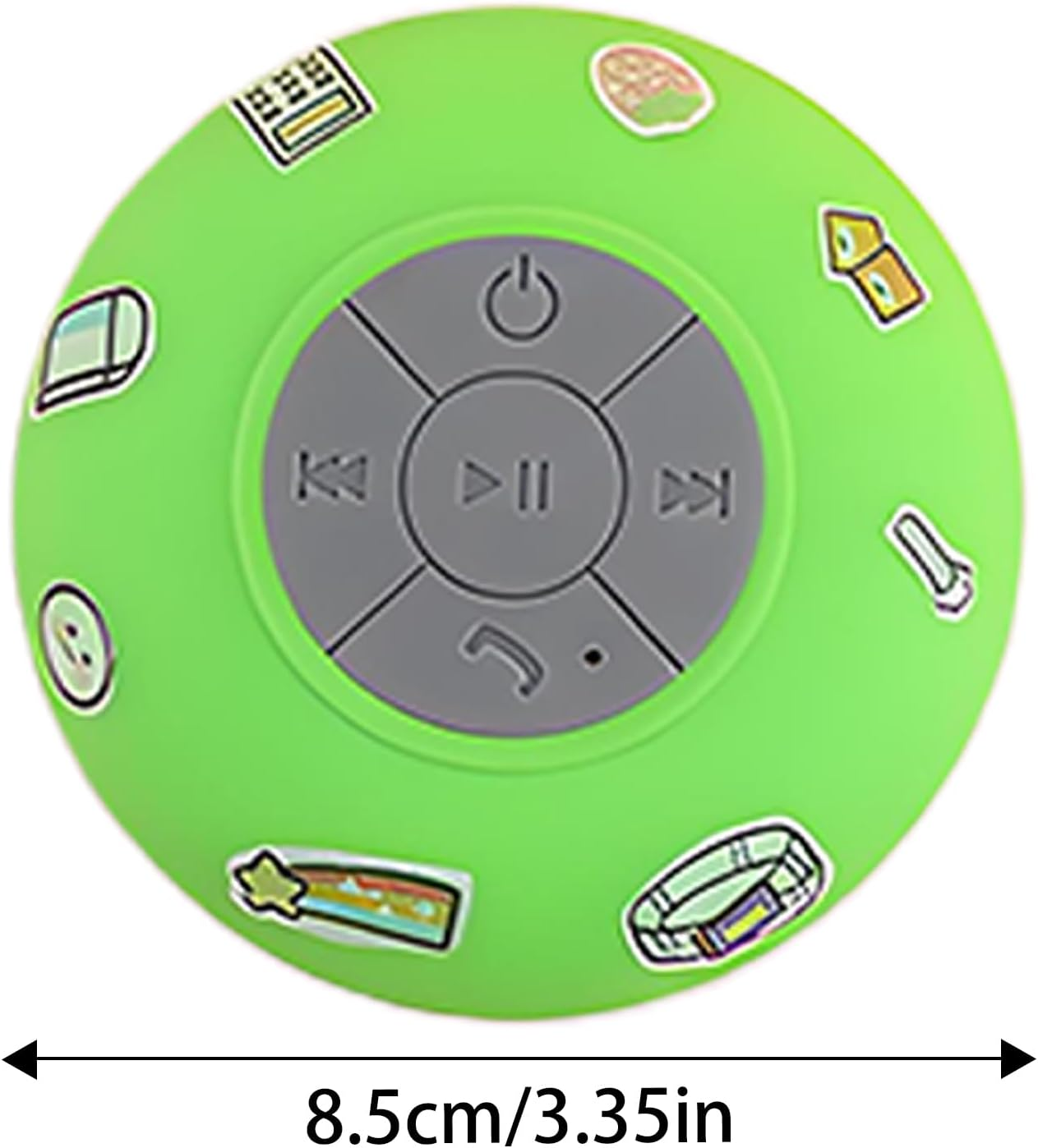 Portable Speaker Waterproof, Bathroom Speaker, Stereo Sound Waterproof Suction Cup Music Player for Shower Home Party Beach Bathroom Travel - Blue image number 6