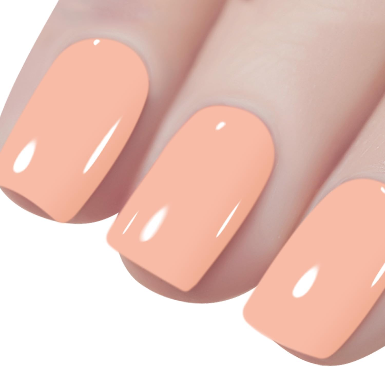Vishine 16ML Pastel Gel Nail Polish Macaroon Peach Gel Polish Soft Bright Colors Long-Lasting Soak off Nail Art Manicure Salon at Home, 0.54OZ L193