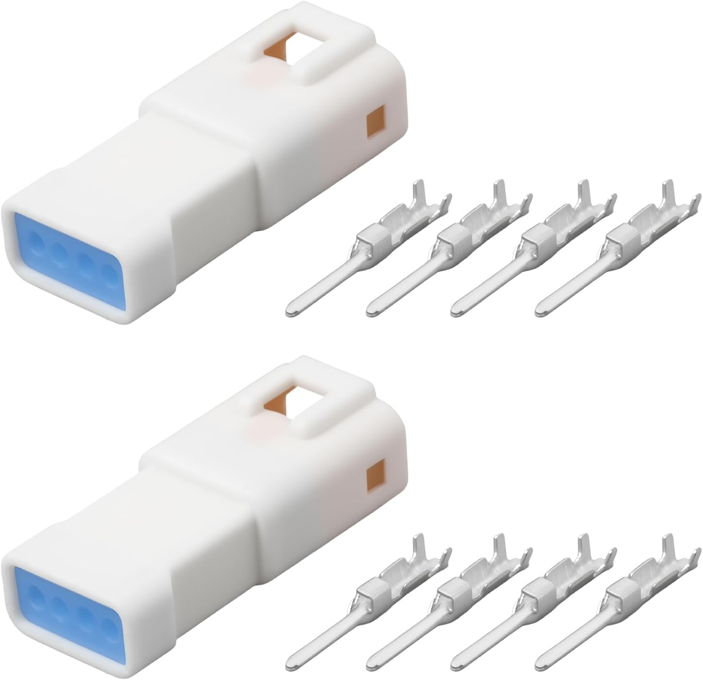 SING F LTD 2Pcs IPX7 2-Pin Connector with Crimp Contacts 02T-JWPF-VSLE-S Suitable for Automotive Sensors image number 1